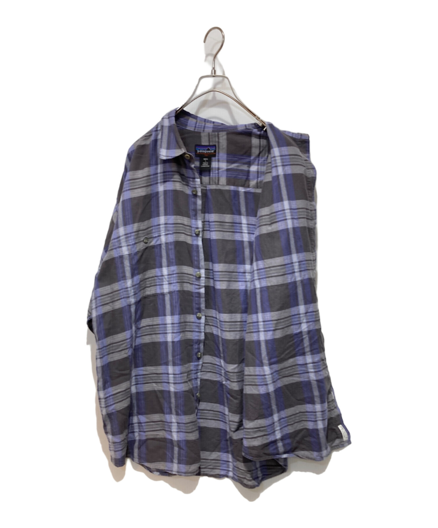 中古・古着通販】Patagonia (パタゴニア) チェックシャツ ネイビー