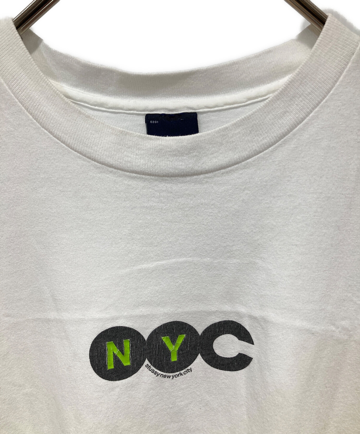 中古・古着通販】stussy (ステューシー) NYCプリントTシャツ ホワイト