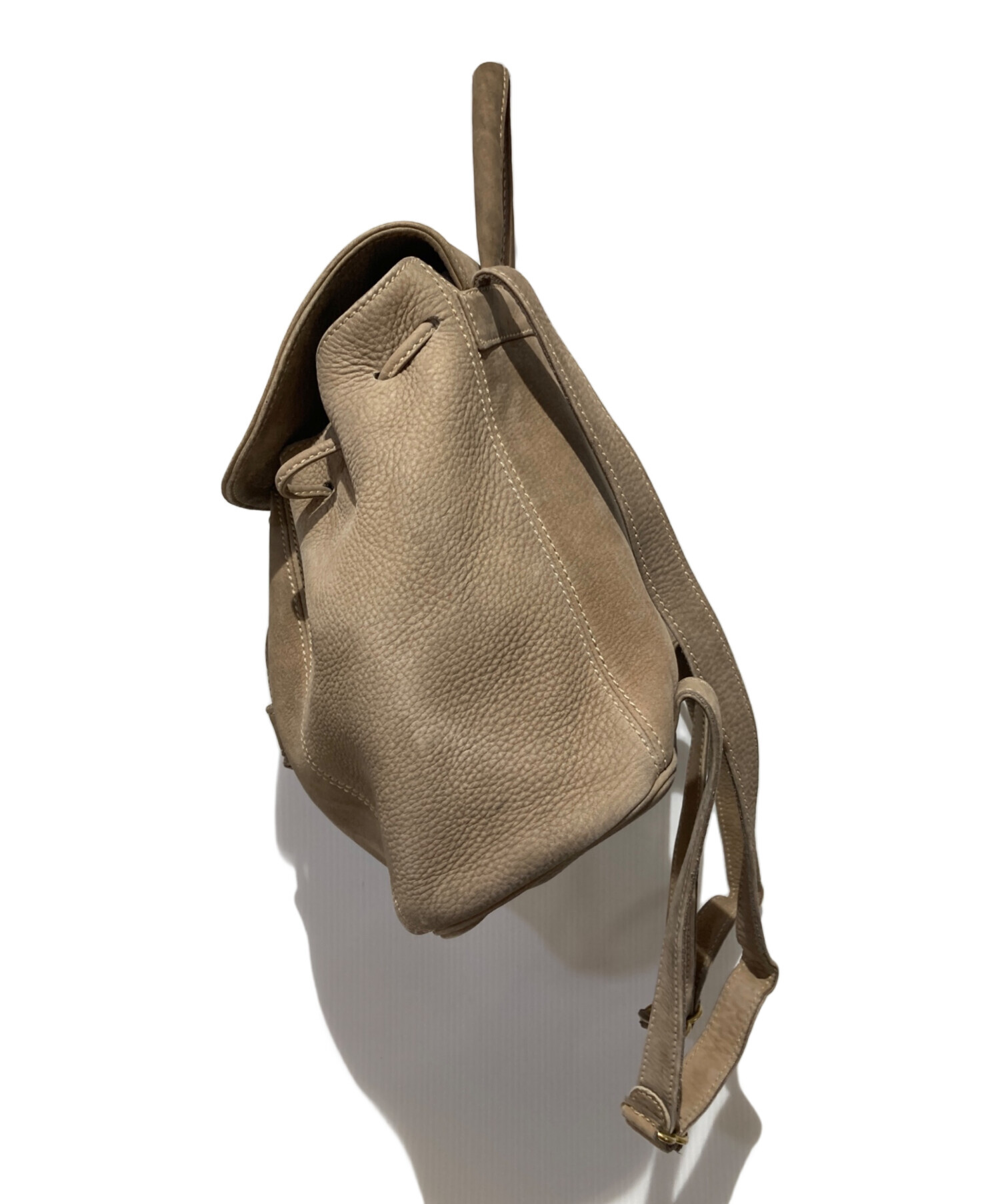 中古・古着通販】COACH (コーチ) ヌバックレザーリュック ベージュ