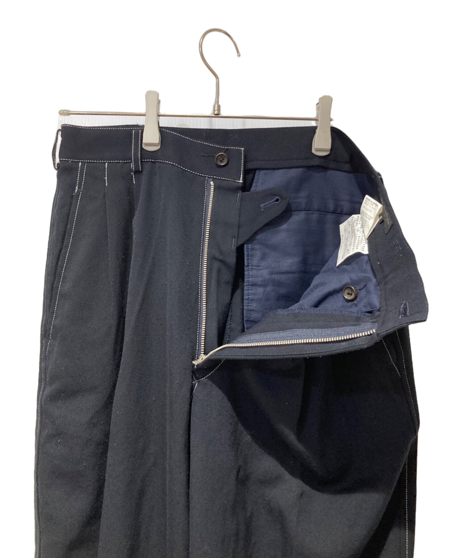 AD1993 コムデギャルソンオムプリュス　ステッチスラックス　レーヨン 中古・古着通販】COMME des GARCONS HOMME PLUS (コムデギャルソンオム