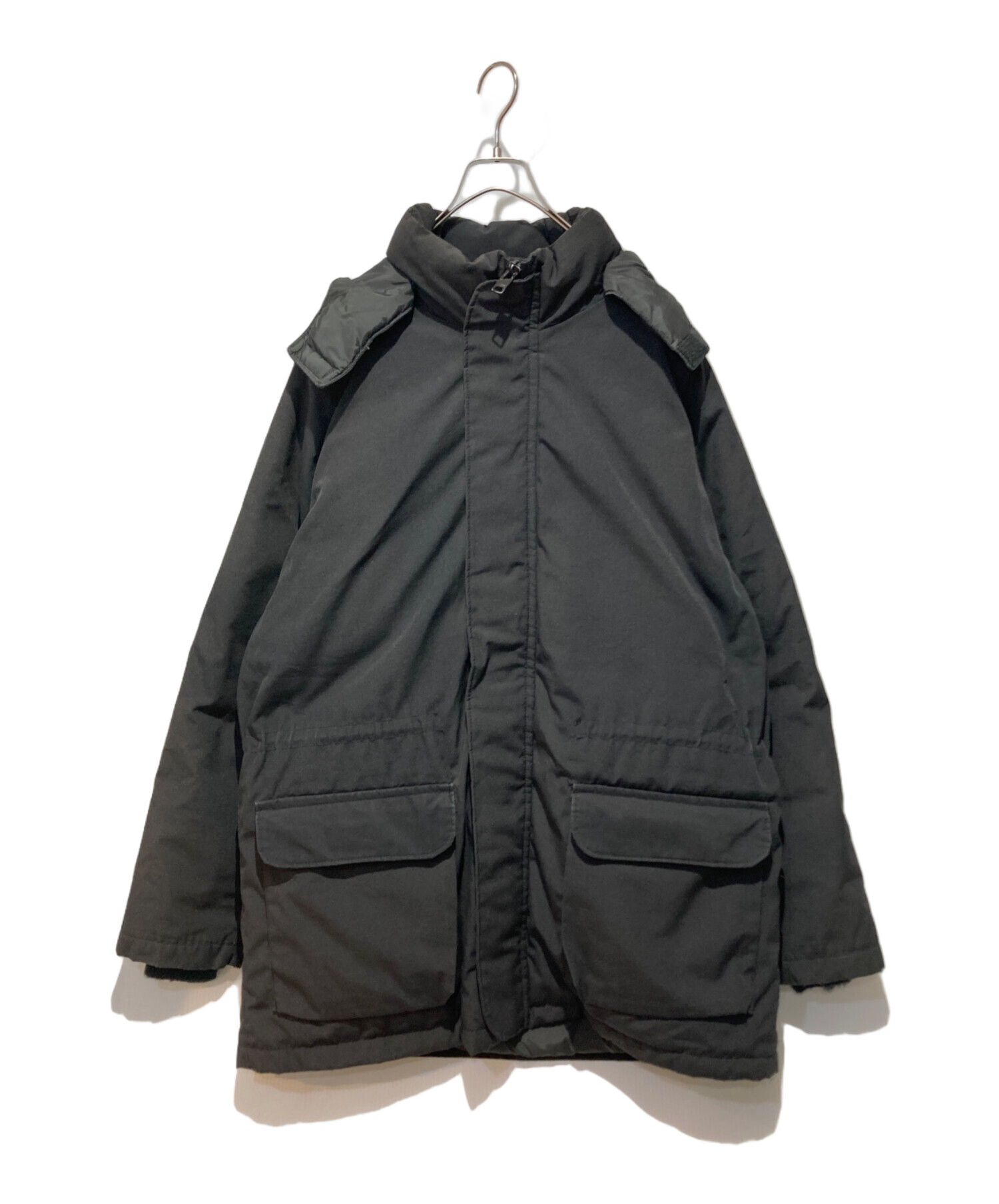 Schott ショット ダウンコート M 黒 【古着】【中古】【送料無料】 中古・古着通販】Schott (ショット) ダウンジャケット ブラック サイズ