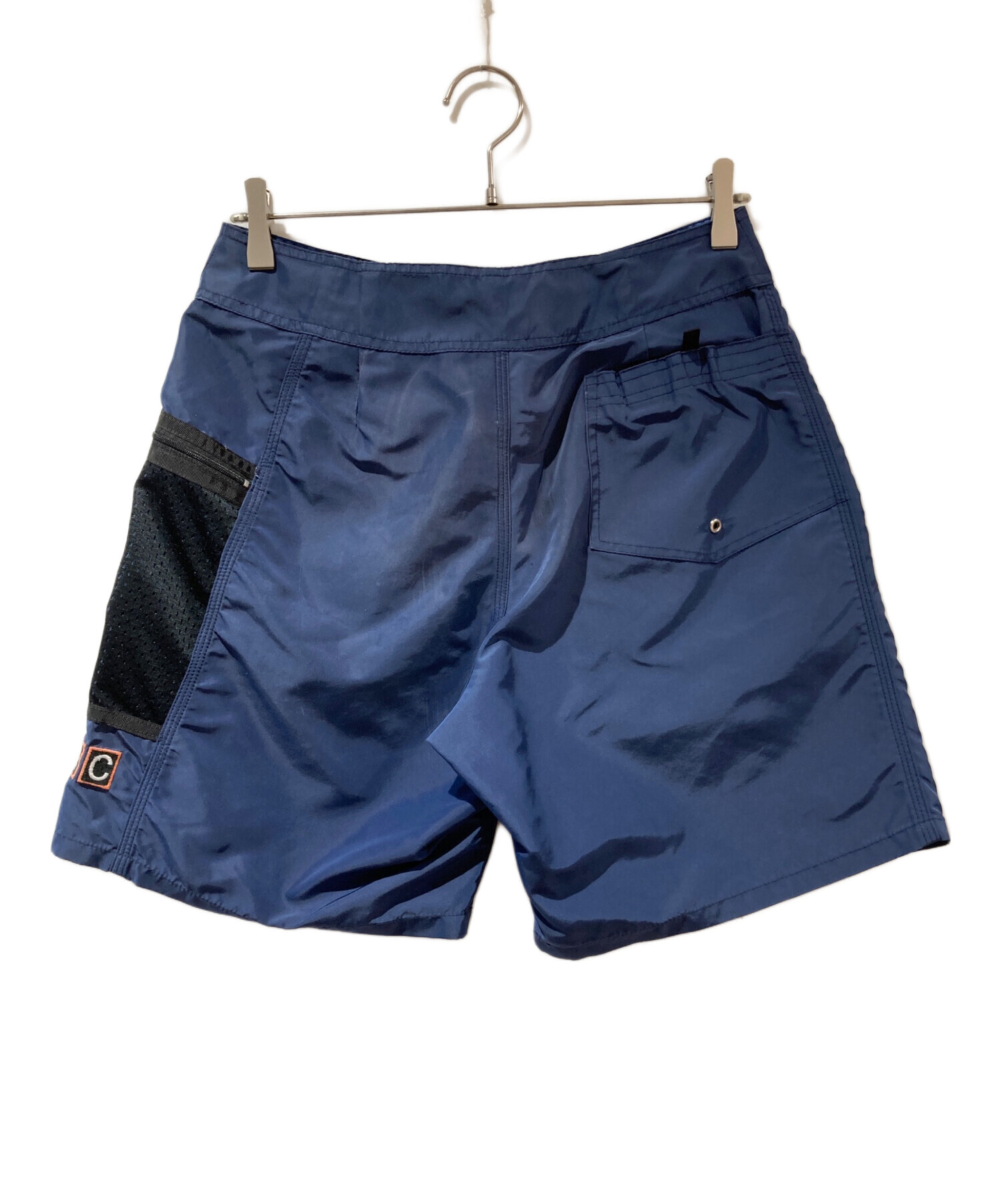 ビンテージ  青 ハーフパンツ ストライプ スパッツ付き 中古・古着通販】stussy (ステューシー) ハーフパンツ ネイビー サイズ