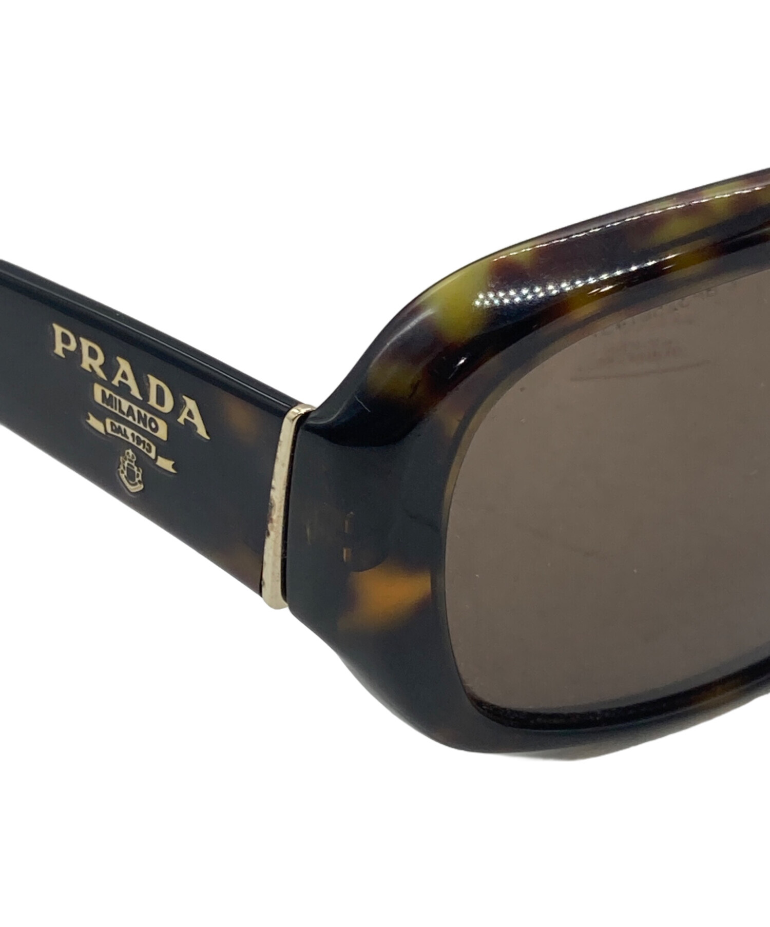 中古・古着通販】PRADA (プラダ) Tortoise Square ブラウン サイズ:58