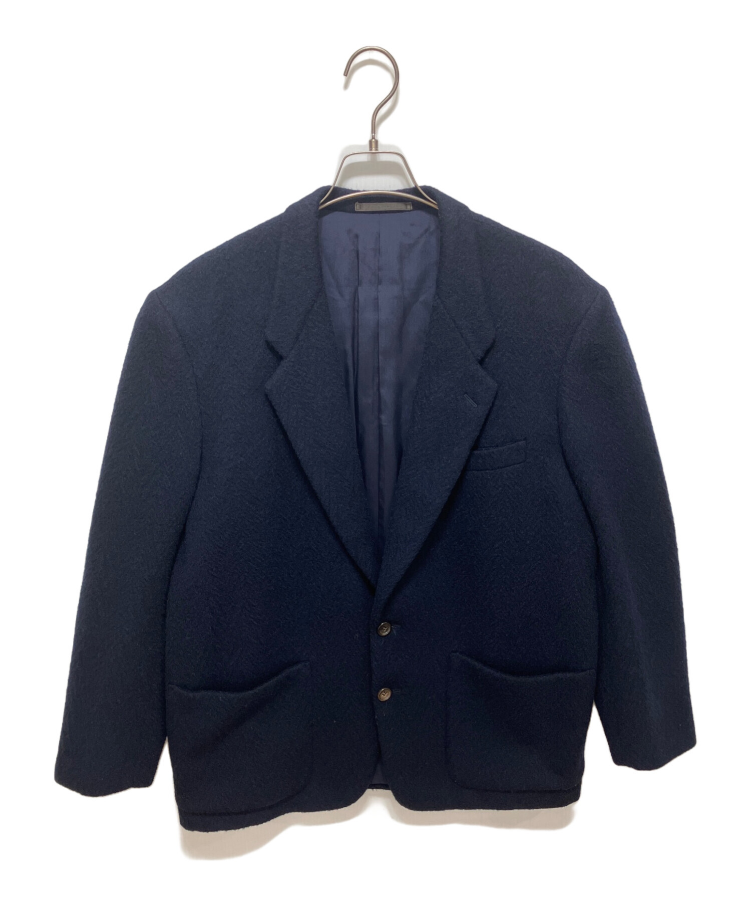 コムデギャルソンオムプリュス　紺　テーラードジャケットXS COMME des GARÇONS テーラードジャケット XS ネイビー 中古・古着通販