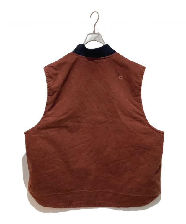 中古・古着通販】CarHartt (カーハート) ダック地ベスト レッド サイズ