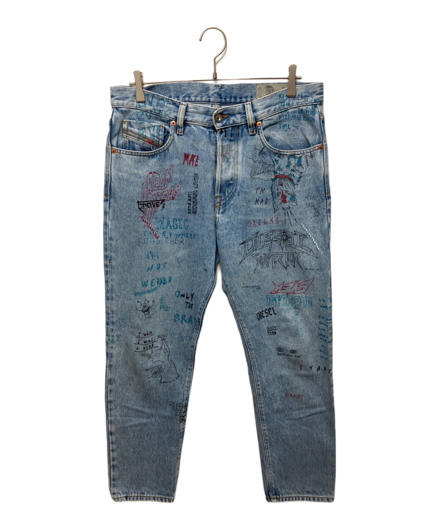 中古・古着通販】DIESEL (ディーゼル) デニムパンツ ブラック サイズ 