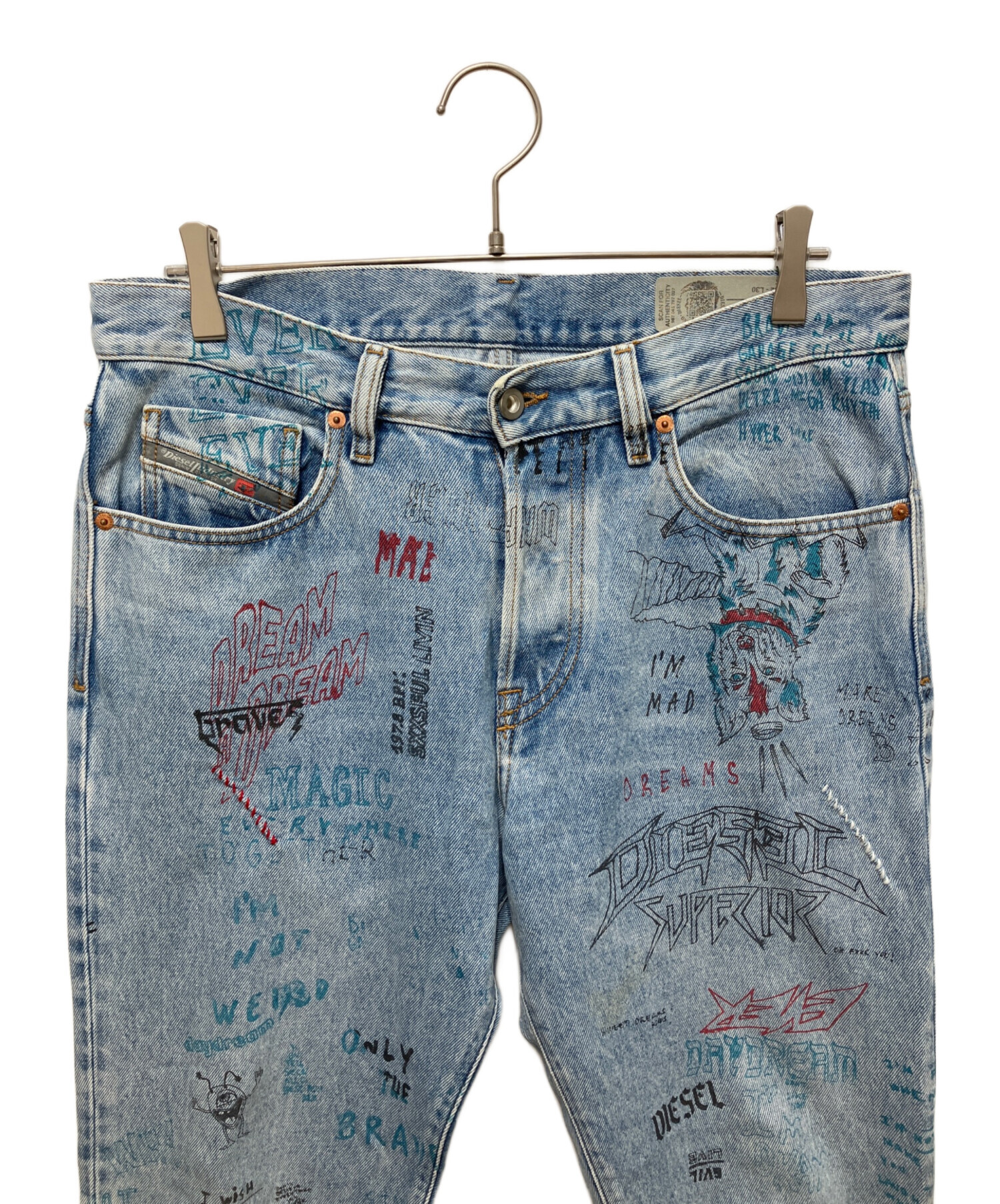 中古・古着通販】DIESEL (ディーゼル) デニムパンツ ブラック サイズ 
