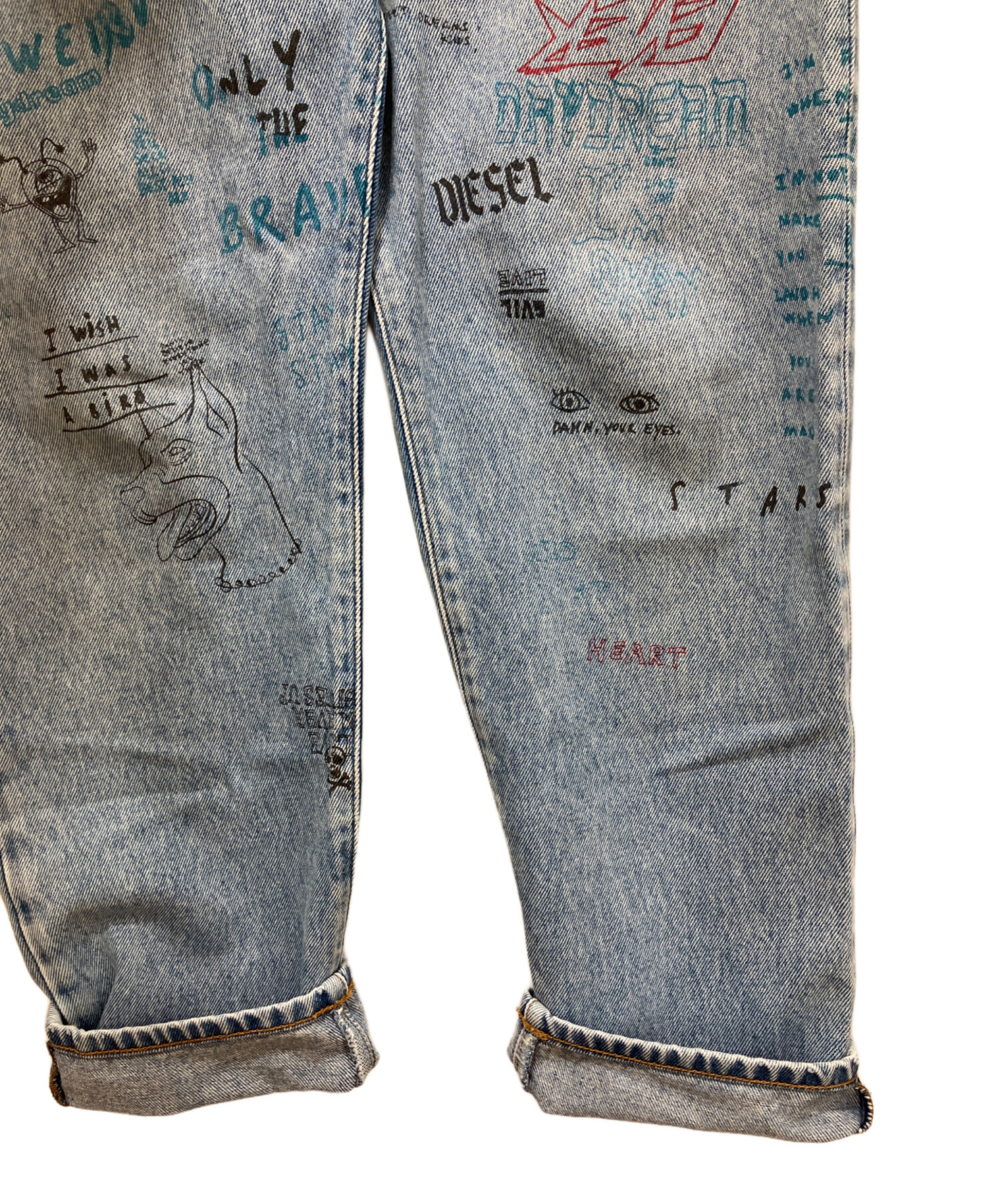 中古・古着通販】DIESEL (ディーゼル) デニムパンツ ブラック サイズ 