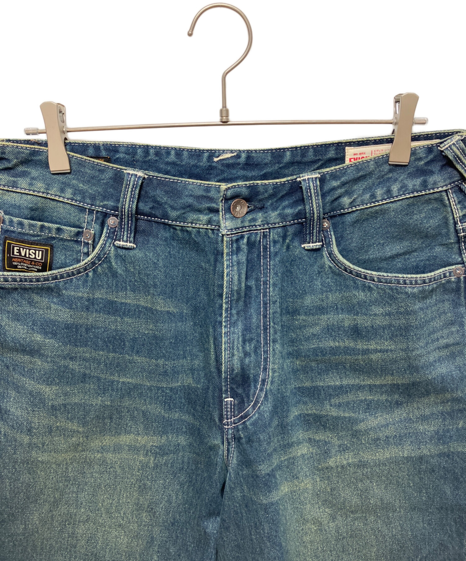 中古・古着通販】EVISU (エヴィス) 大黒デニムショーツ ネイビー 