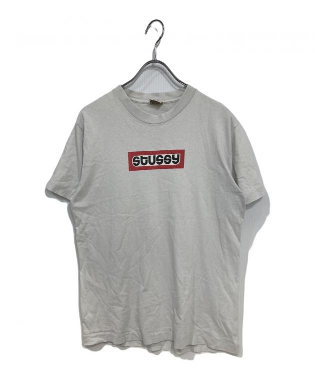 stüssy ロゴプリント Tシャツ グレー　XSサイズ 中古・古着通販】stussy (ステューシー) ボックスロゴプリントTシャツ