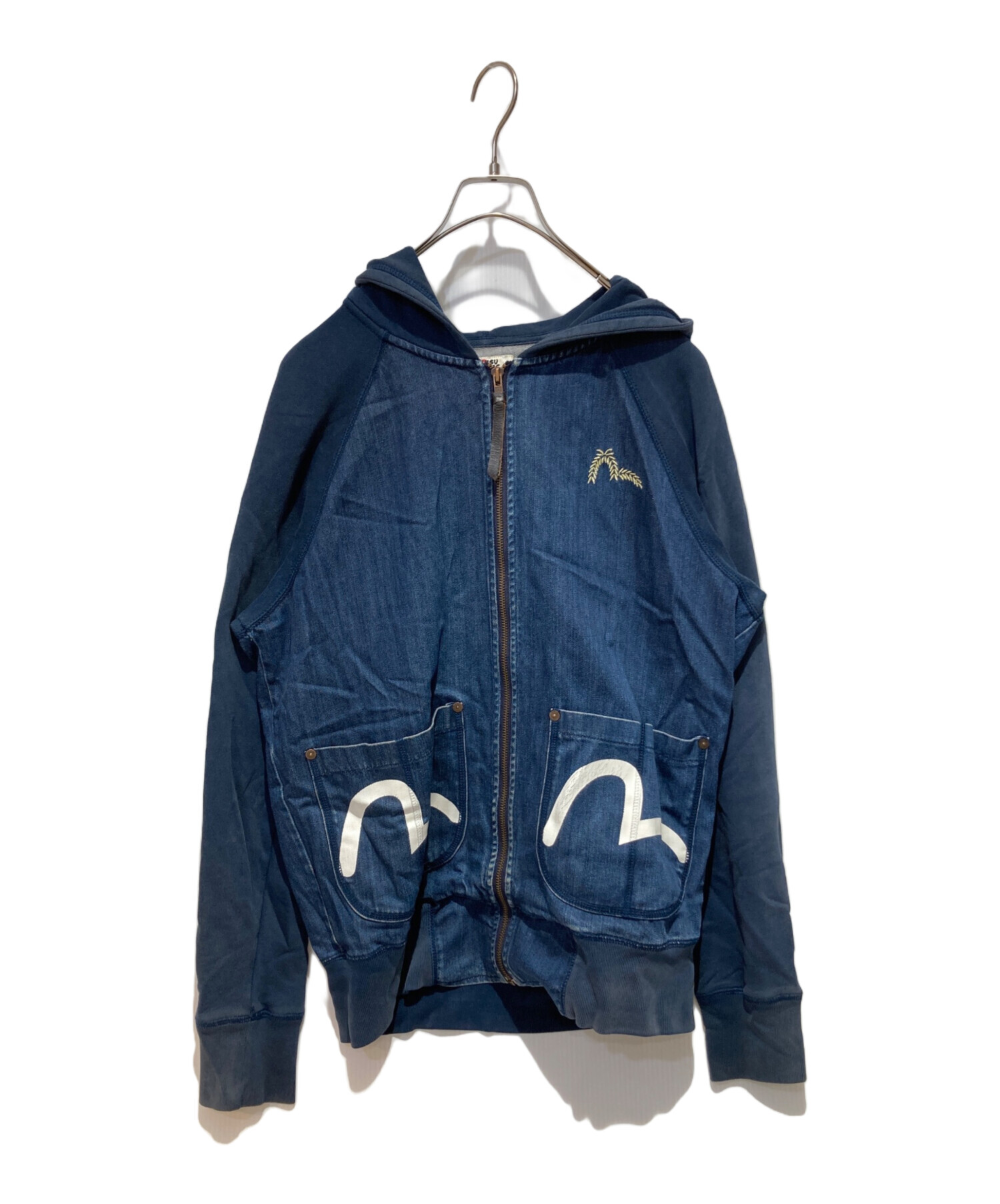中古・古着通販】Evisu Jeans (エヴィスジーンズ) デニム切替ジップ