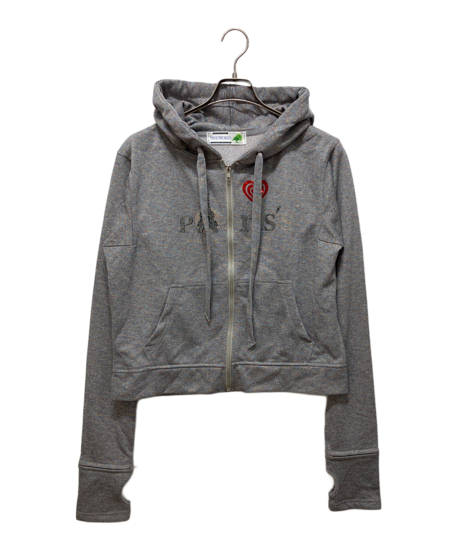 a*s様 dinoworks パーカー　White 中古・古着通販】dinoworks (ディノワークス) PARIS ラメジップ
