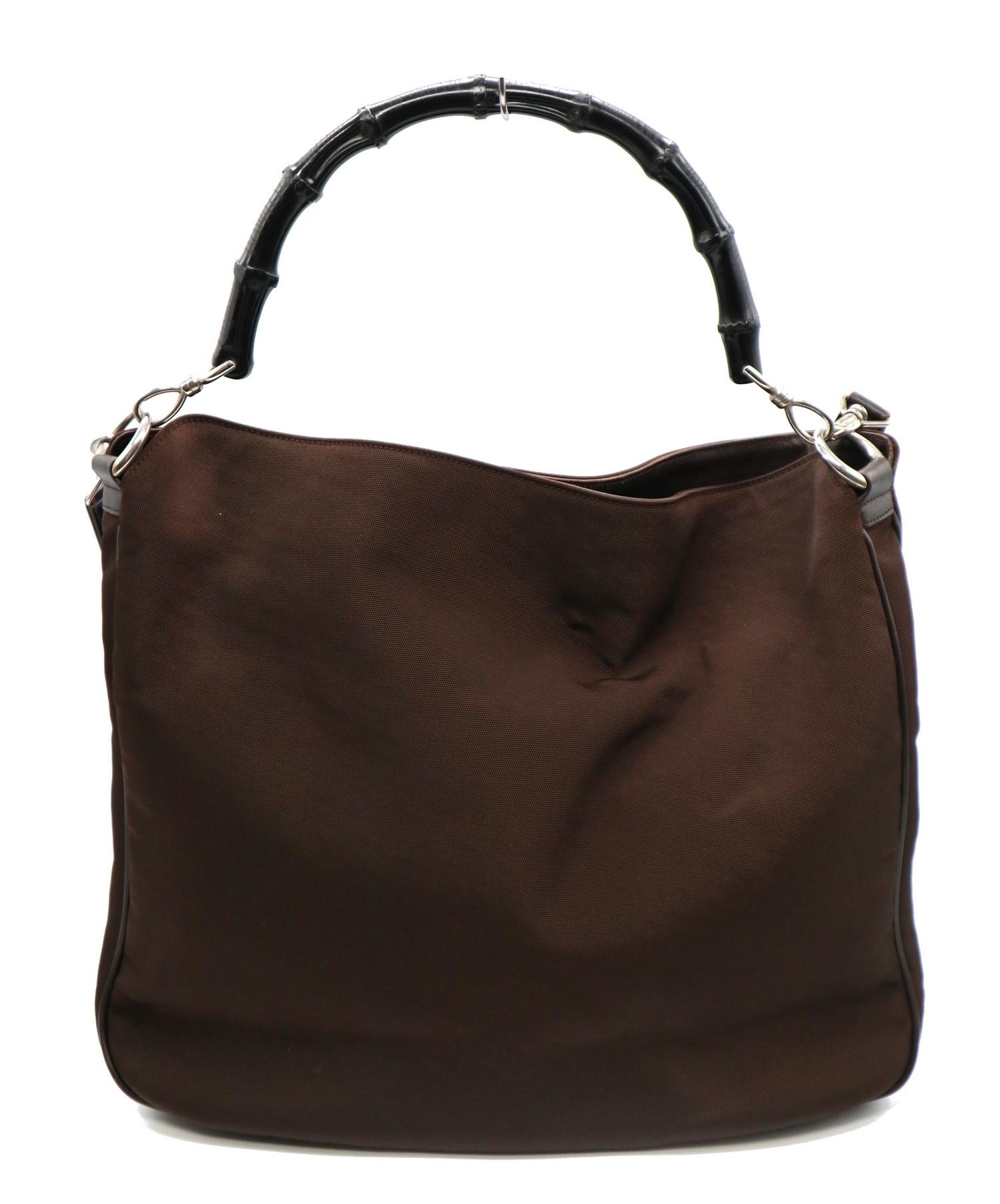 GUCCI グッチ バンブー ワンショルダーバッグ ブラウン ブランド