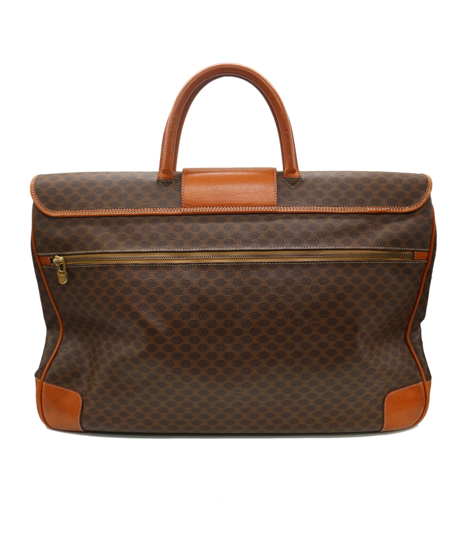 中古・古着通販】CELINE (セリーヌ) マカダム柄フラップボストンバッグ