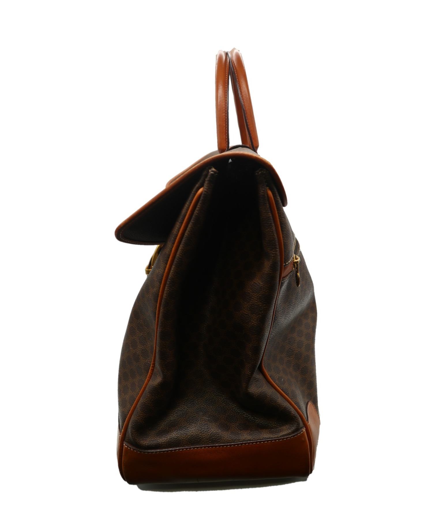 中古・古着通販】CELINE (セリーヌ) マカダム柄フラップボストンバッグ