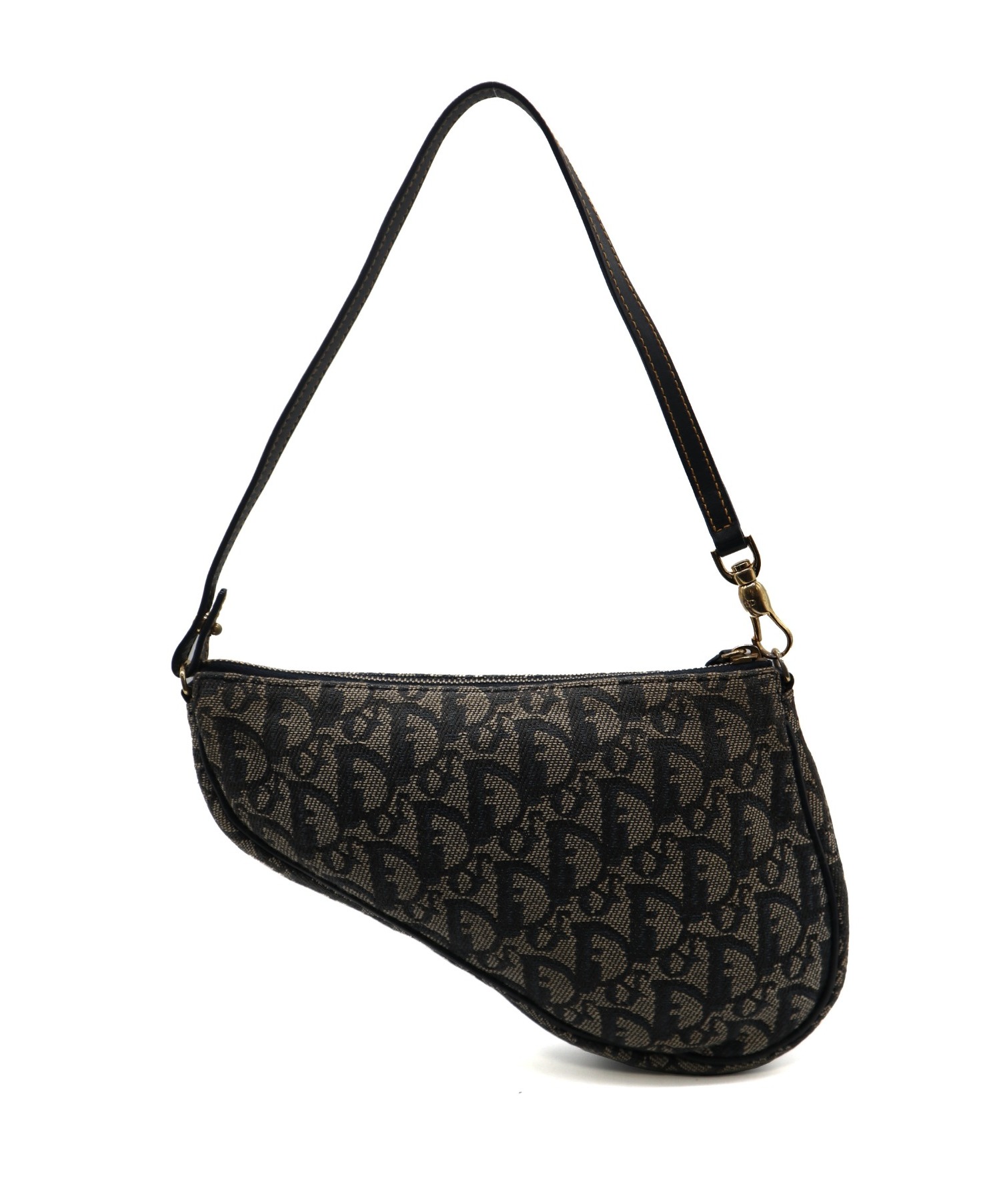 Christian Dior　サドルポーチ　トロッター柄　レアポーチ 中古・古着通販】Christian Dior (クリスチャンディオール) トロッター