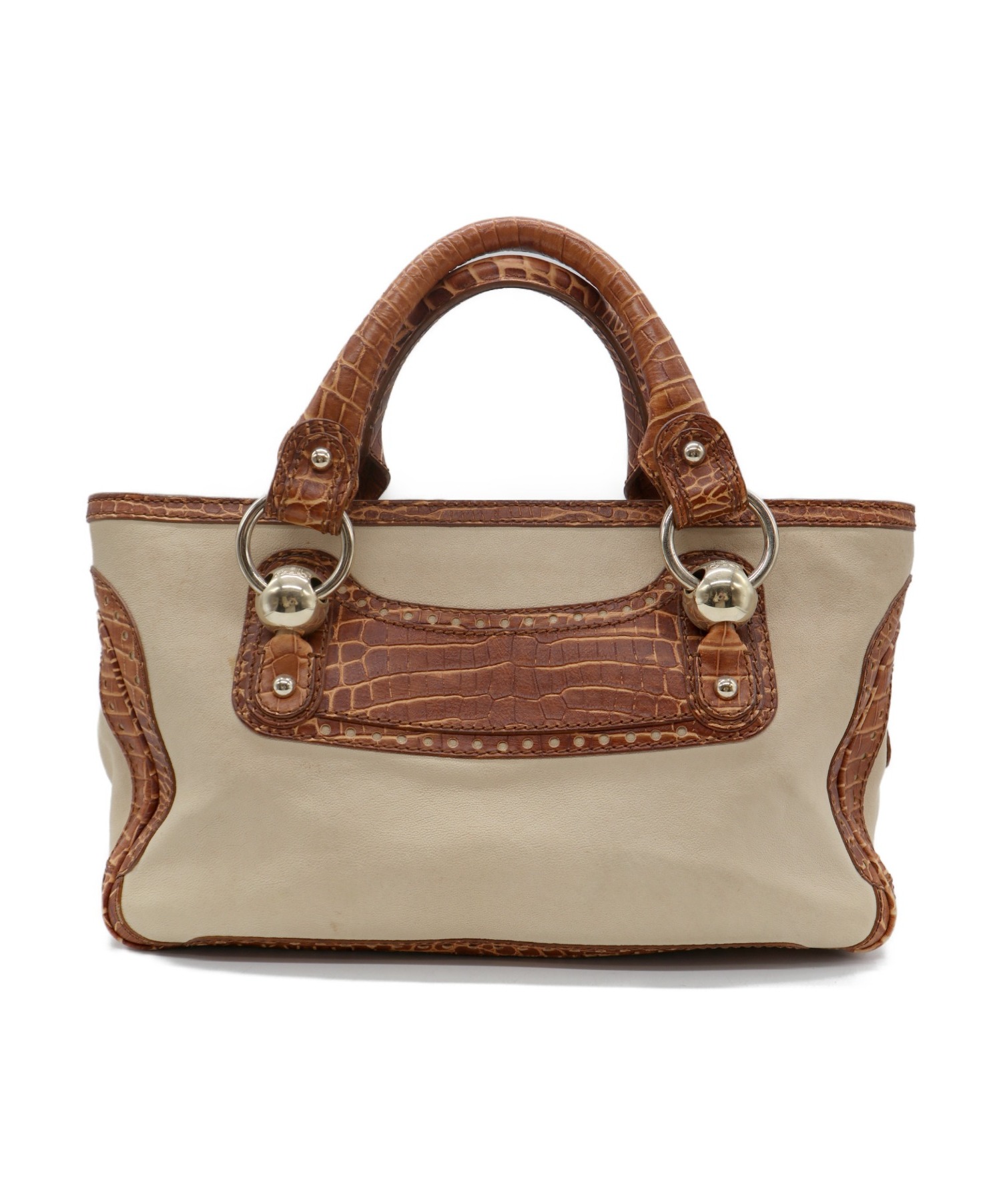 中古・古着通販】CELINE (セリーヌ) クロコ型押しブギーバッグ 