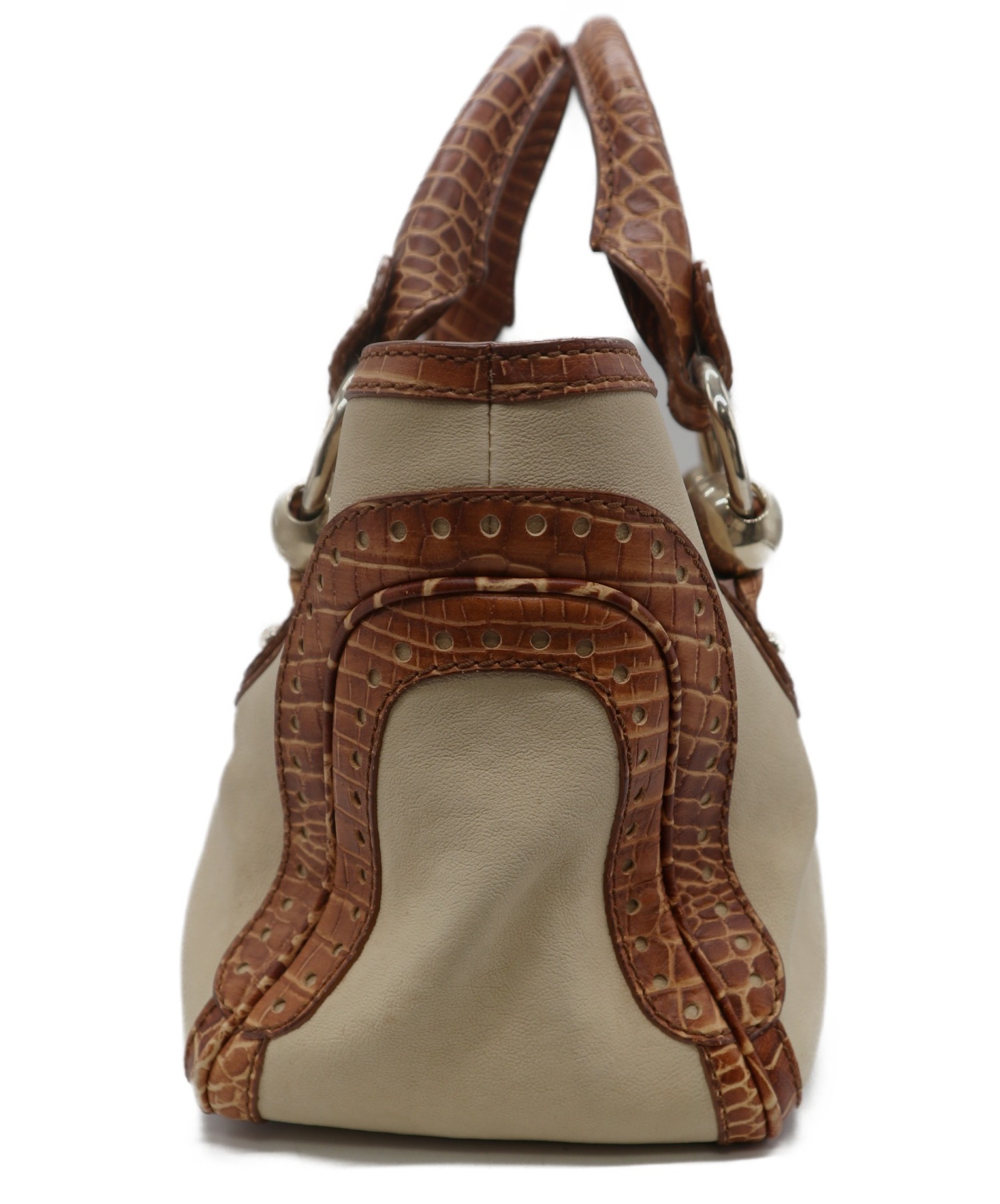 中古・古着通販】CELINE (セリーヌ) クロコ型押しブギーバッグ 