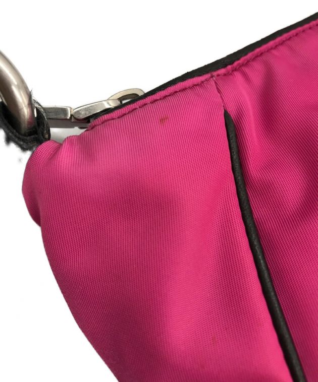 中古・古着通販】PRADA (プラダ) ナイロンハンドバッグ ピンク サイズ