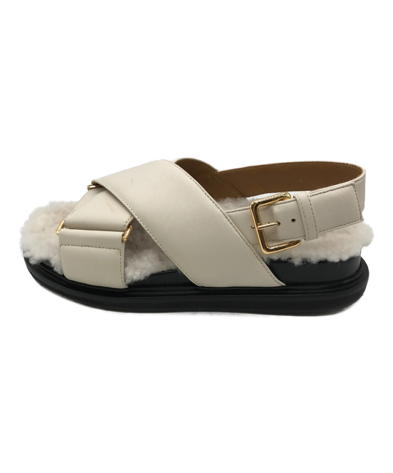 中古・古着通販】MARNI (マルニ) フスベットサンダル アイボリー