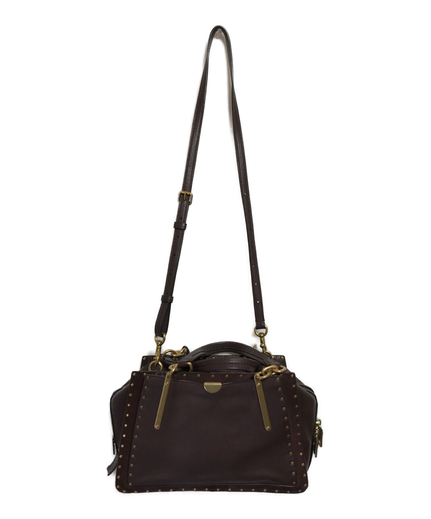 中古・古着通販】COACH (コーチ) ドリーマーウィズリベット ボルドー