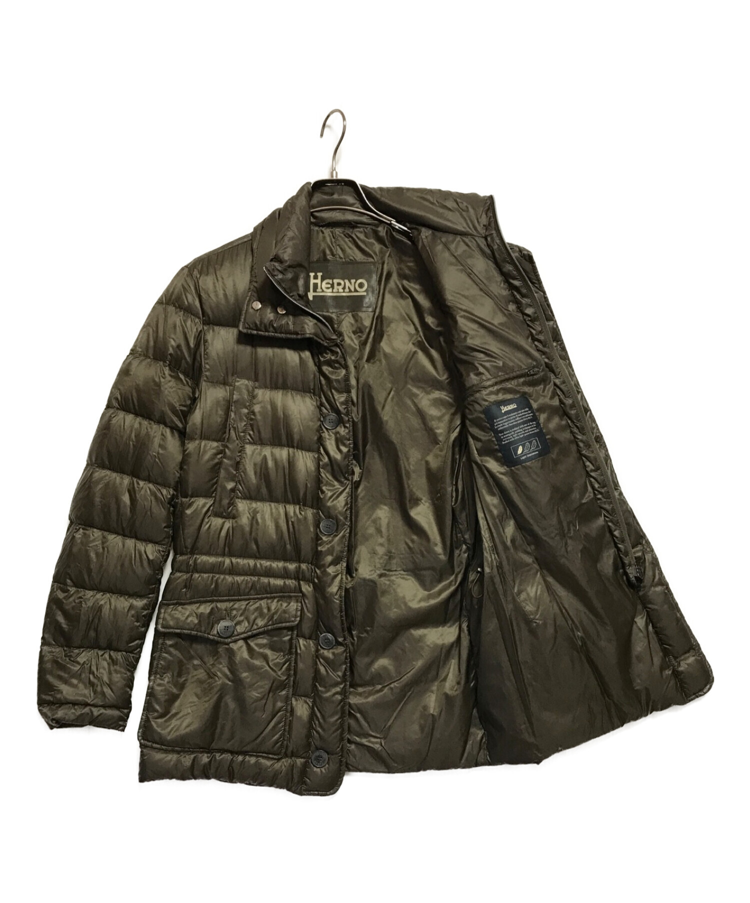 中古・古着通販】HERNO (ヘルノ) ダウンジャケット グリーン サイズ