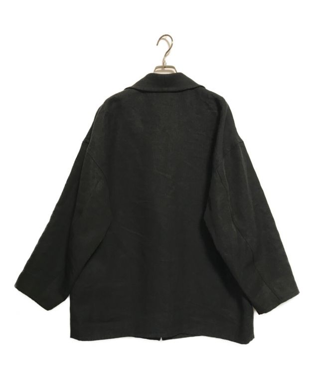 DES PRES デプレ リネンオックスフォード ウィングカラーショートコート 中古・古着通販】DES PRES (デ プレ) リネンオックスフォード ウィング