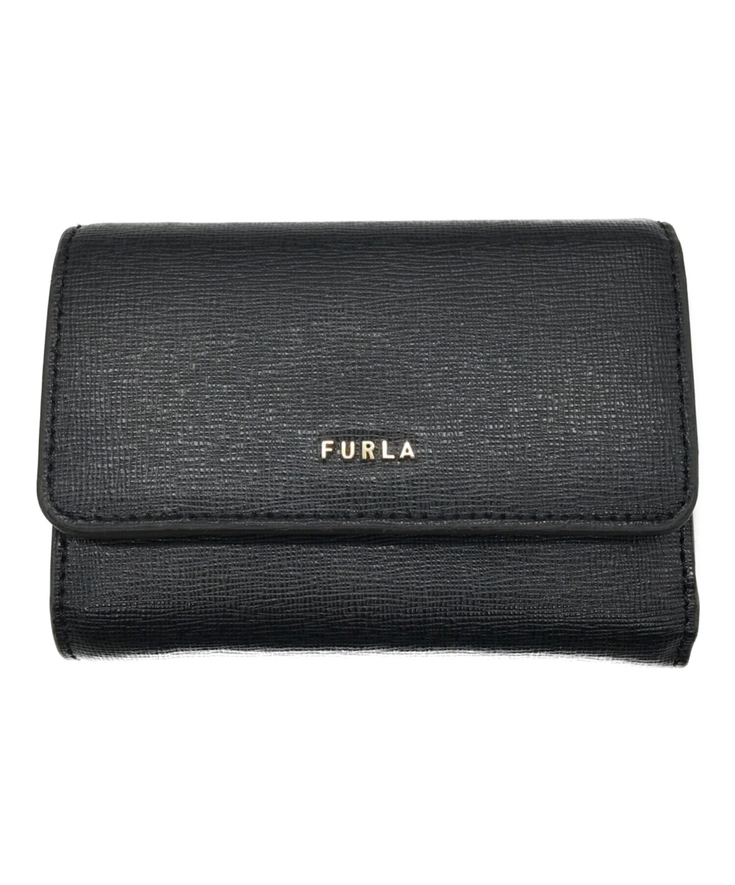 中古・古着通販】FURLA (フルラ) バビロン3つ折り財布 ブラック 未使用 