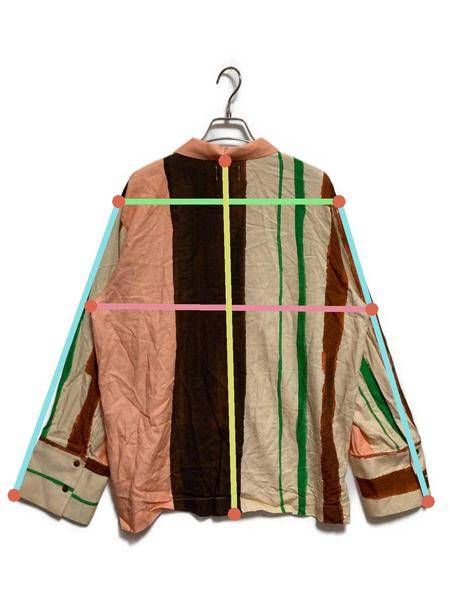 中古・古着通販】PAMM (パム) 知性のストライプパジャマ ピンク サイズ