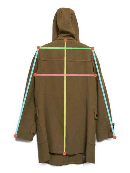 高級 ヘリンボーン バーバリーロンドン 英国製 ベージュ ダッフルコート 英国製ロングダッフルコート A35 Mushcheck ベージュ千鳥格子【LONDON