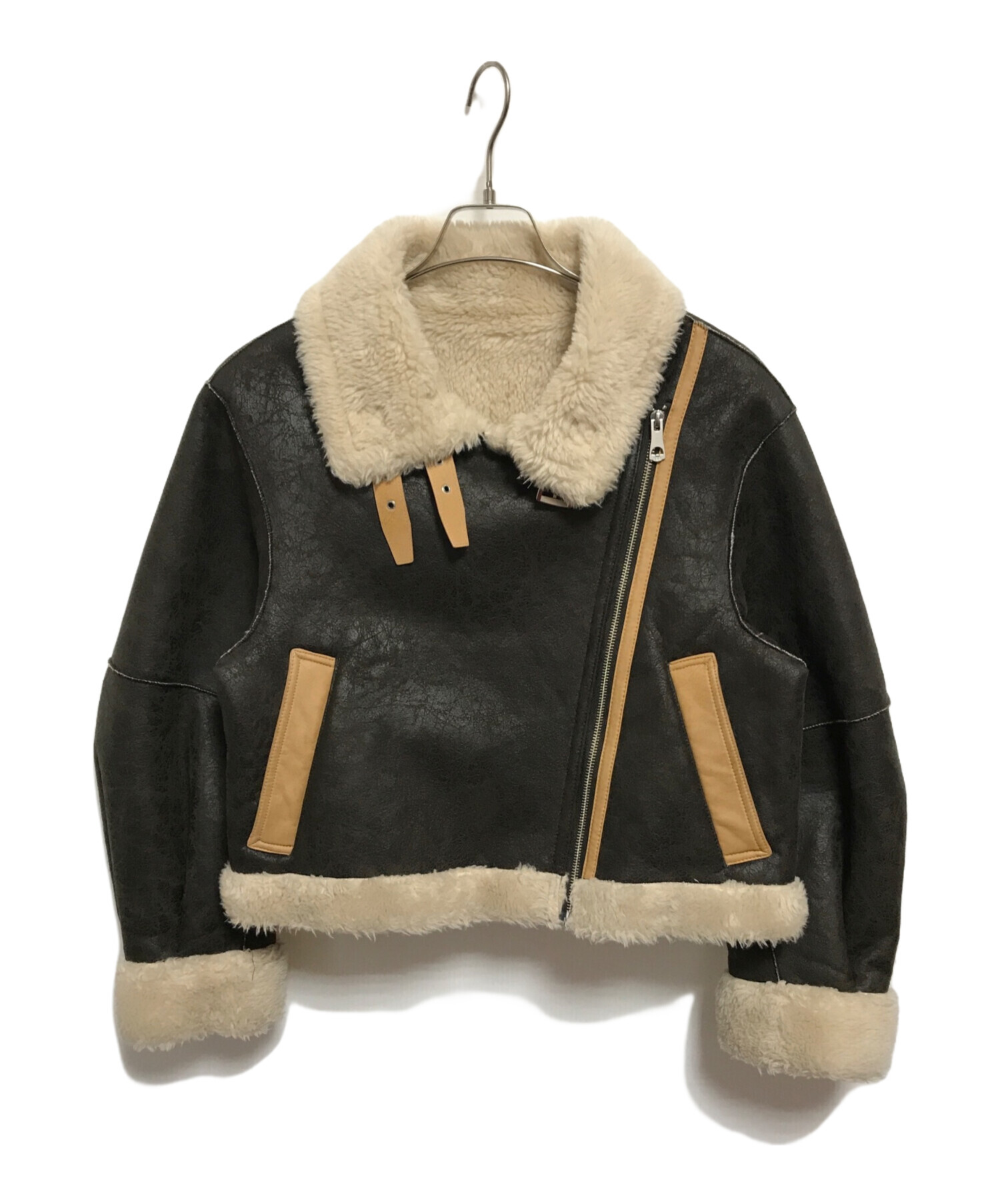 SLY VINTAGE CRACK SHORT B-3❤︎ SLY VINTAGE CRACK SHORT B-3 ボア