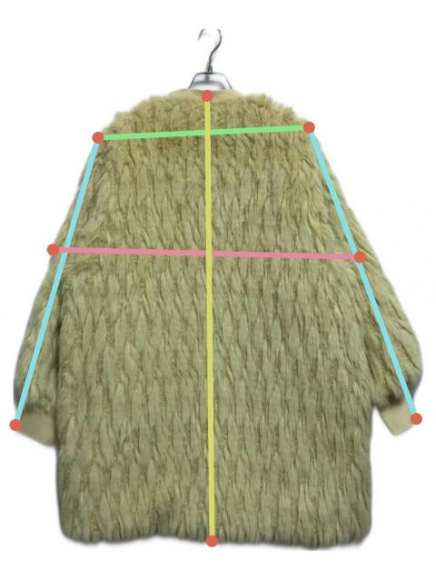 中古・古着通販】THINK FUR (シンクファー) Fur×Knit Medium Cardigan