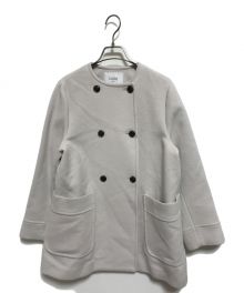 エブールノーカラーシースルーコート未使用 コート、ノーカラーコート