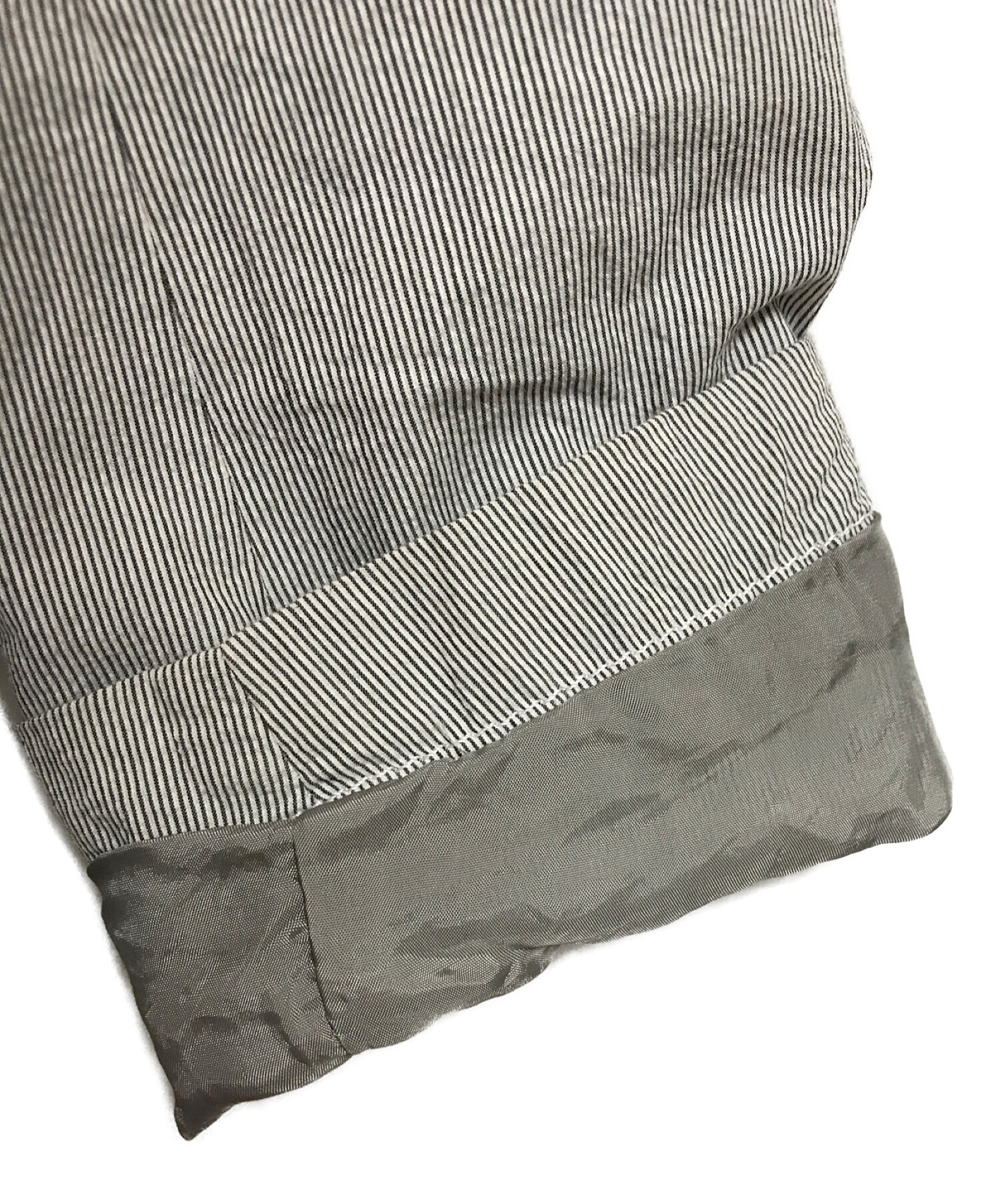 sacai メンズ　ホワイト・グレー ステンカラーコート sacai メンズ ホワイト・グレー ステンカラーコート