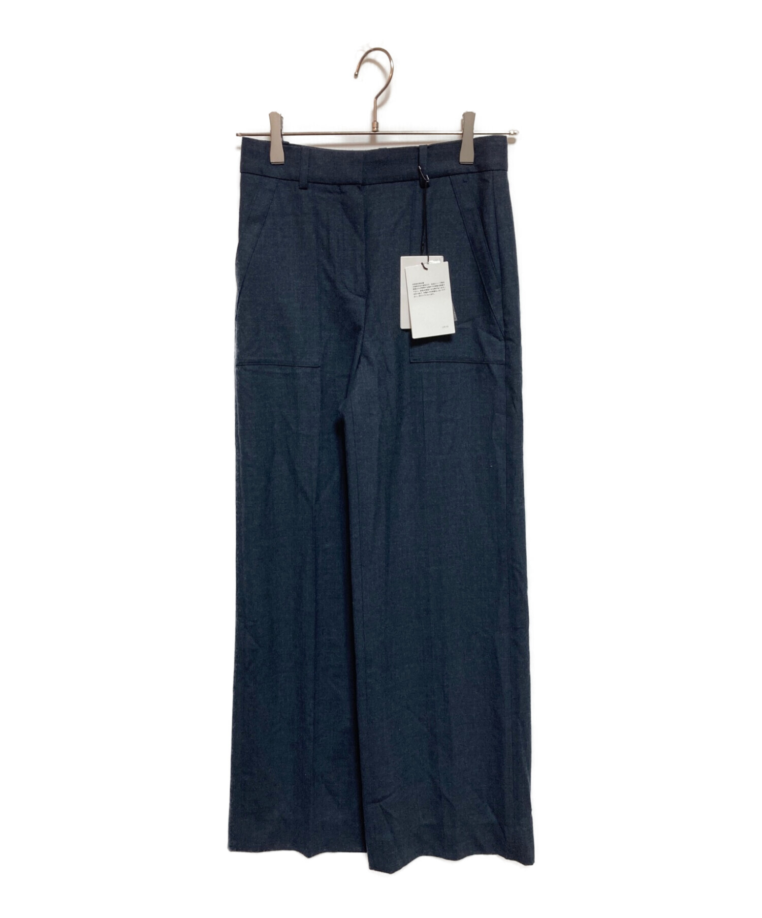 中古・古着通販】theory (セオリー) ワイドパンツ ネイビー サイズ:XXO  