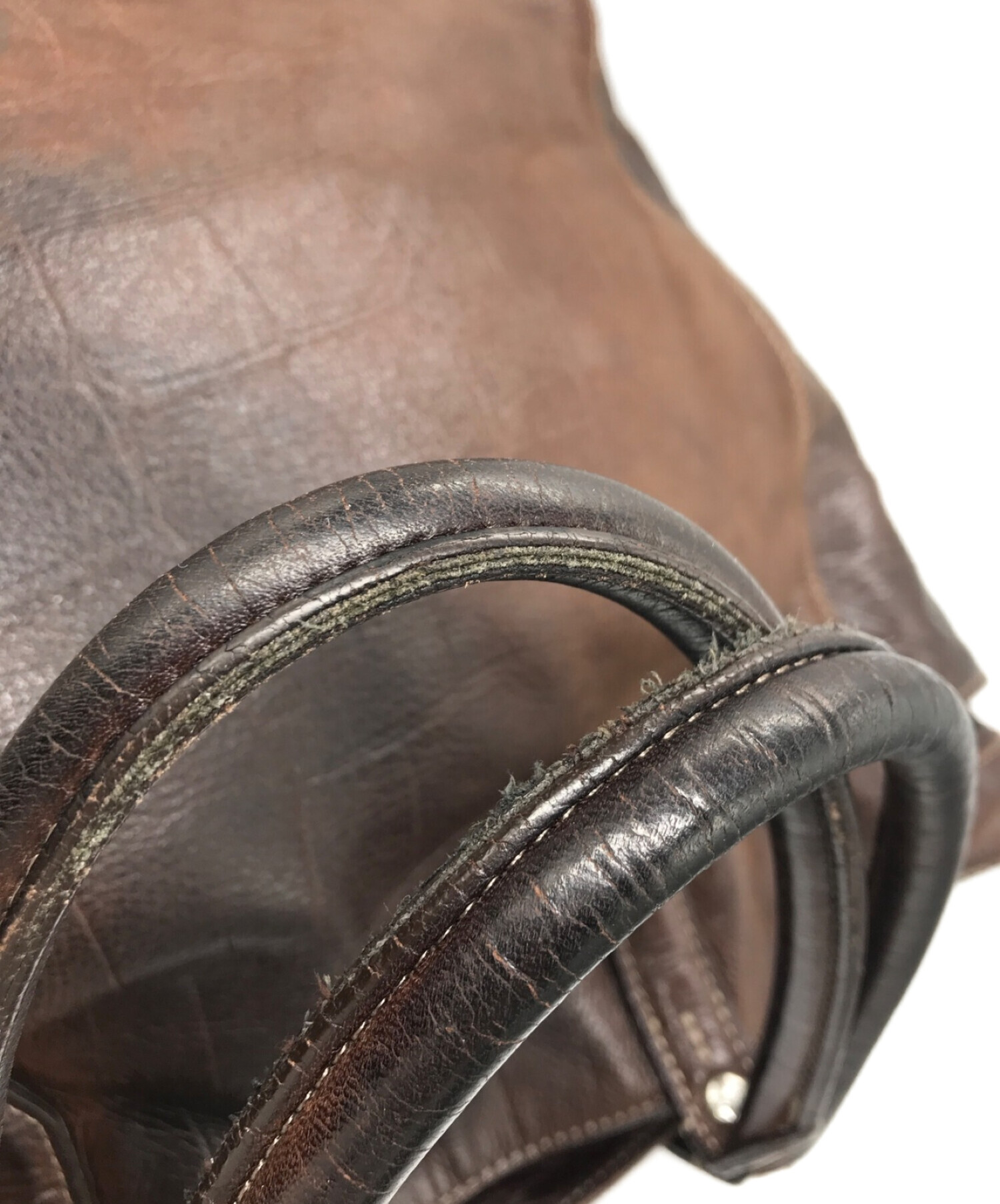 アニアリAniaryパネルインビジネストートバッグ中古ブラウン 中古・古着通販】aniary (アニアリ) トートバッグ ブラウン