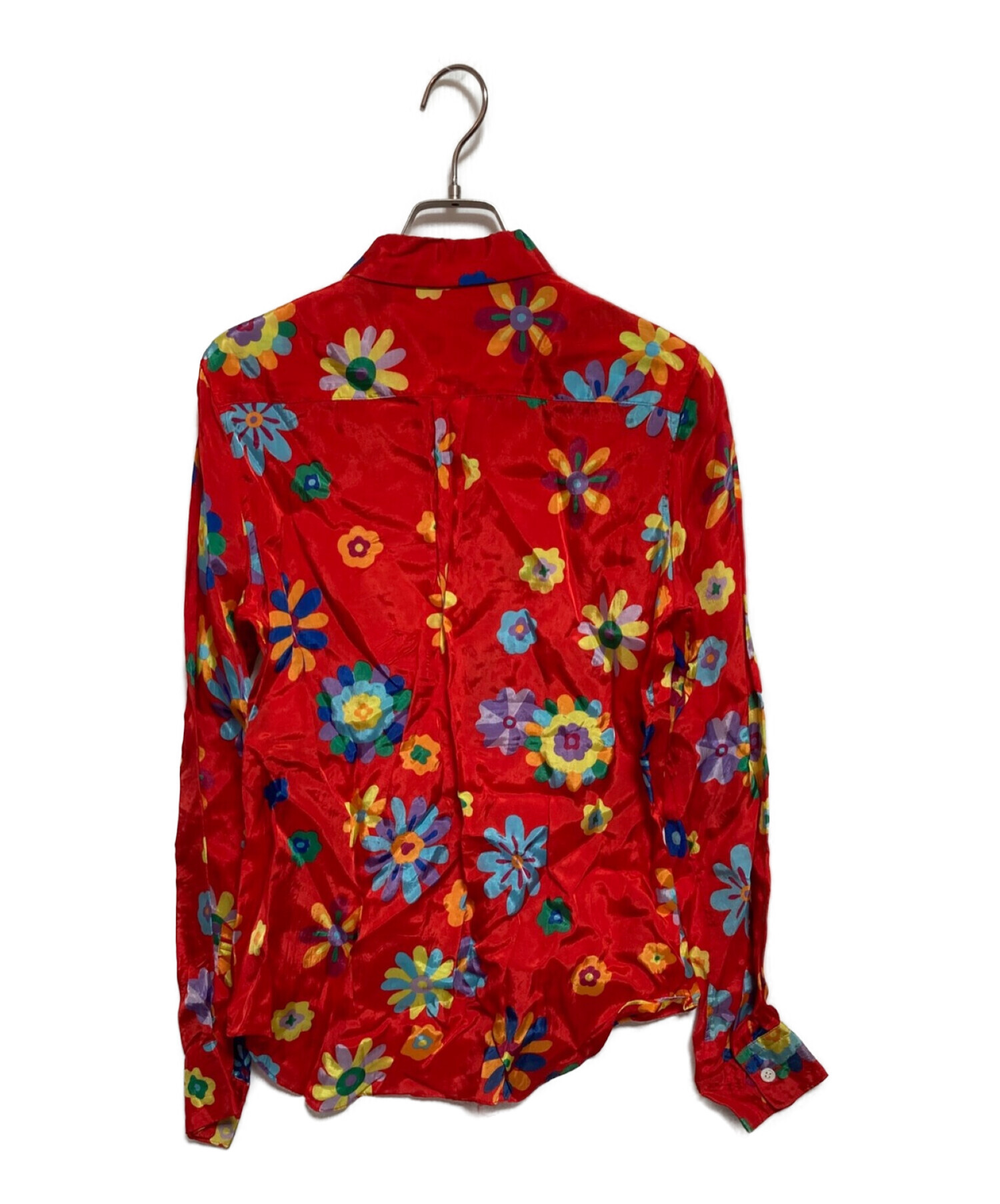 美品 コムデギャルソン ウエストゴム フラワープリント スカート XSサイズ