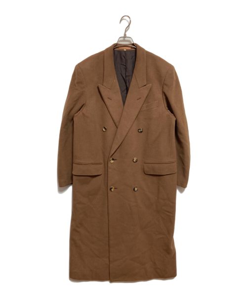 Yves Saint Laurent ウールコート ブラウン Yves Saint Laurent ウール