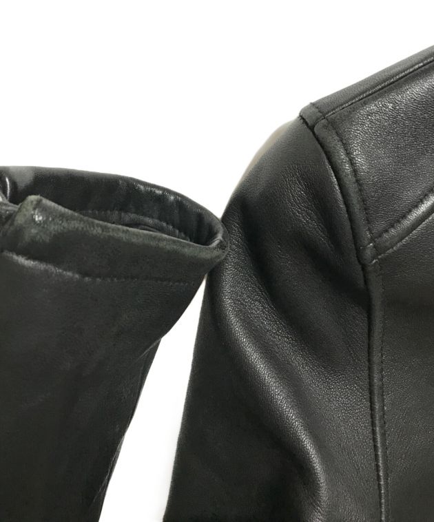 中古・古着通販】HARE (ハレ) シングルライダースジャケット ブラック