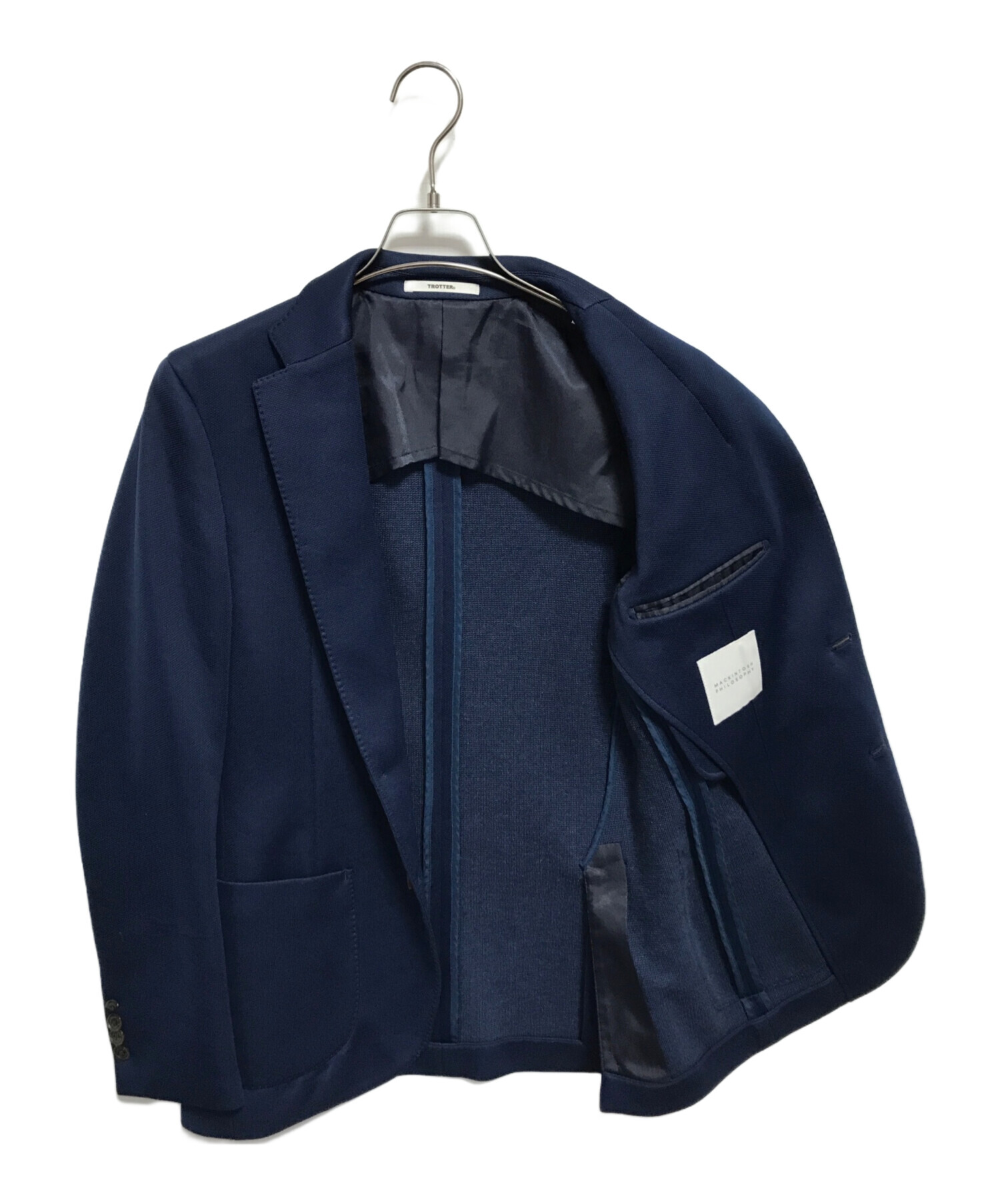 MACKINTOSH PHILOSOPHY◆テーラードジャケット/2ボタン/36/ウール/ネイビー/チェック/H1E12-858-28 MACKINTOSH PHILOSOPHY(マッキントッシュフィロソフィー) テーラード