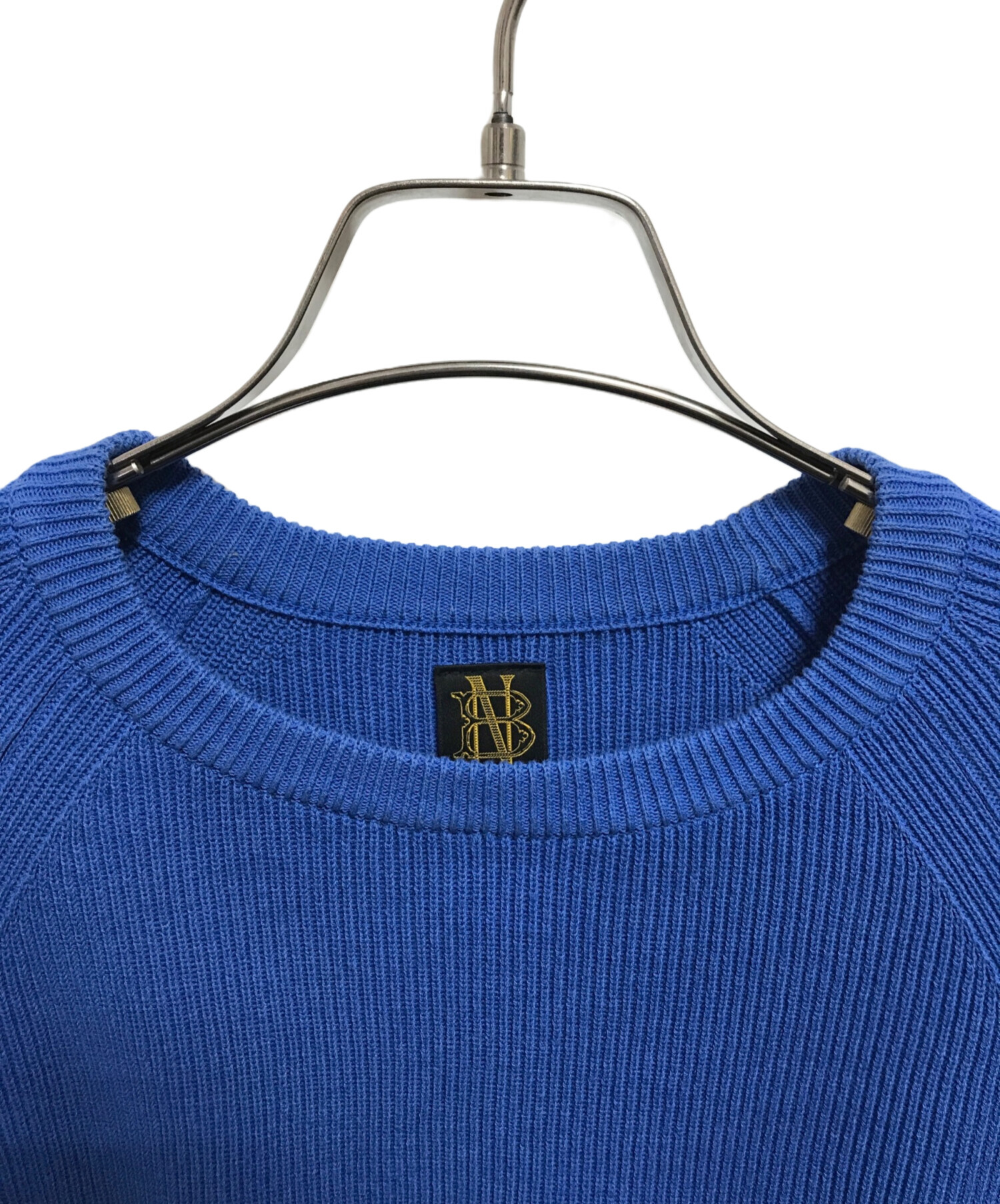 中古・古着通販】BATONER (バトナ―) コットンシルク度詰めリブクルー