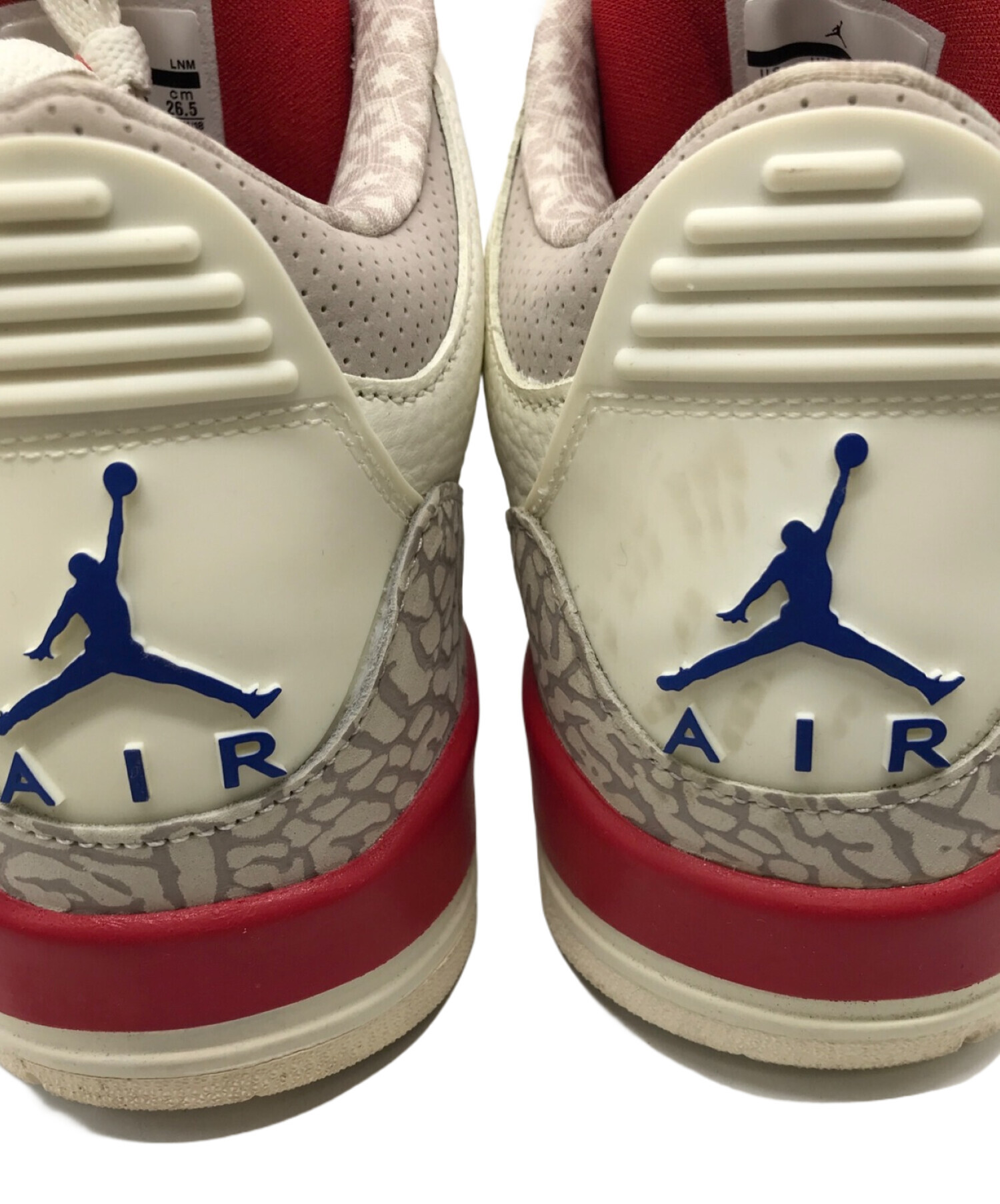 中古・古着通販】NIKE (ナイキ) AIR JORDAN 3 RETRO アイボリー サイズ 