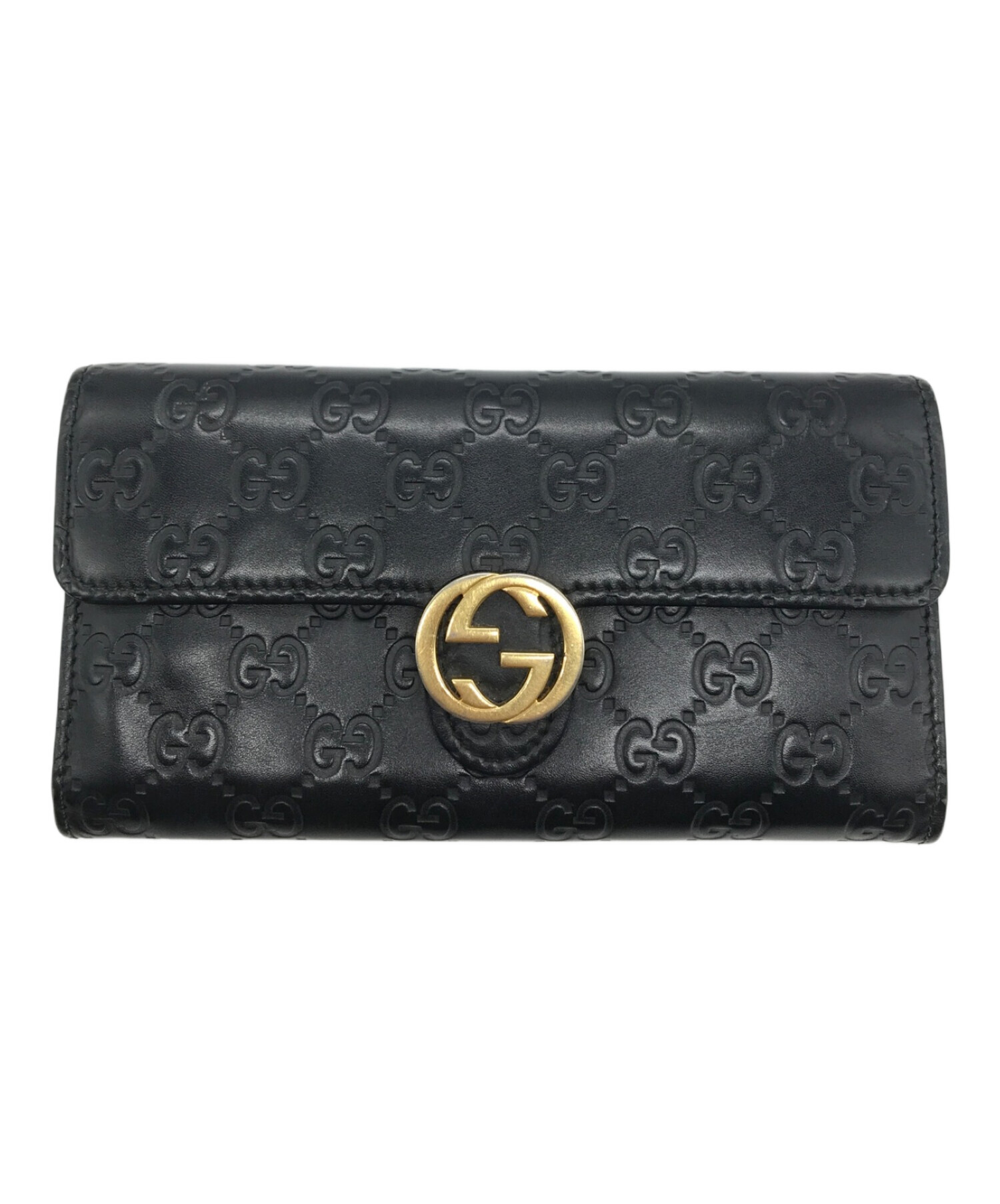 中古・古着通販】GUCCI (グッチ) ロングウォレット ブラック｜ブランド 