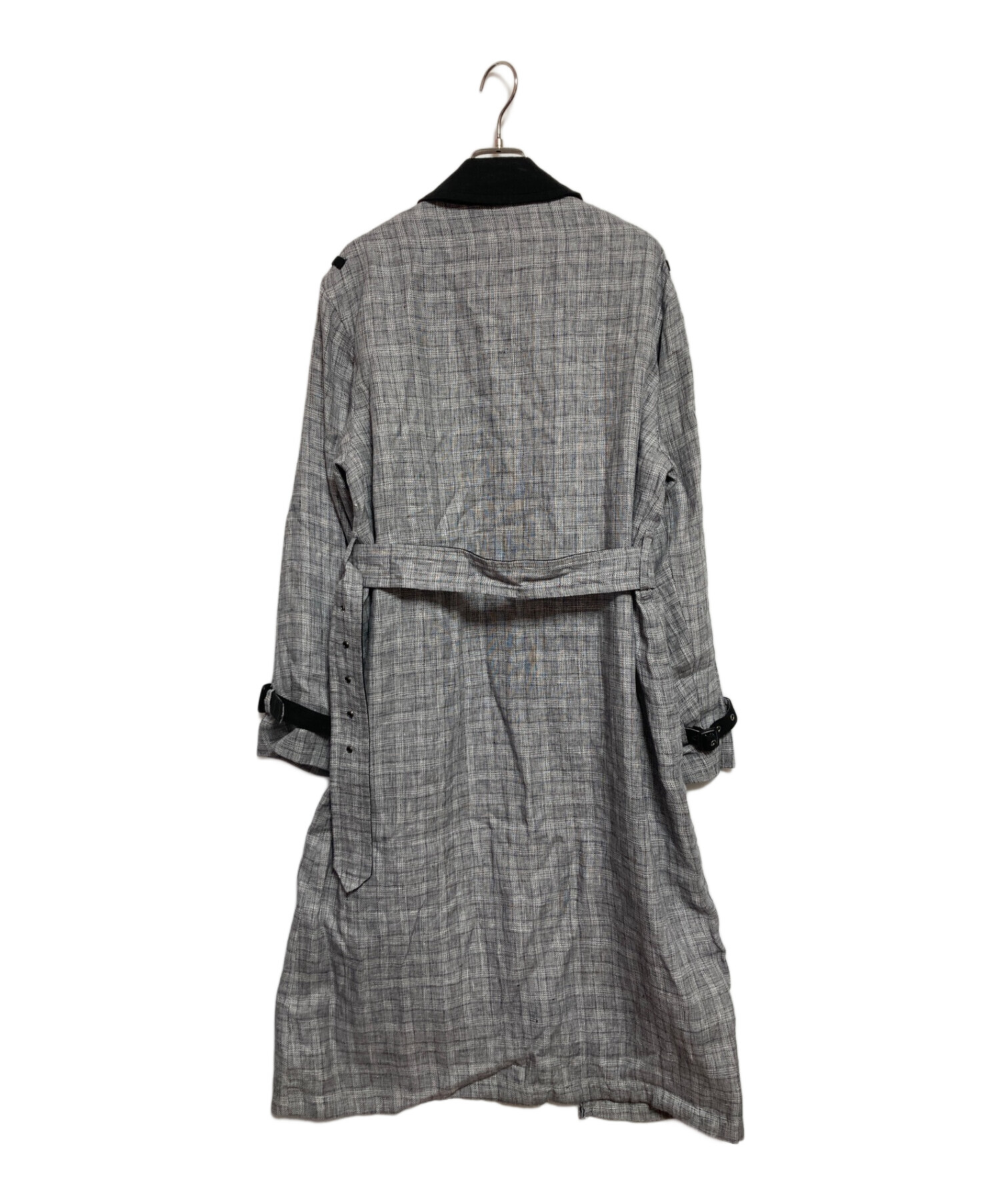 中古・古着通販】soduk (スドーク) ドッキングロングコート グレー  