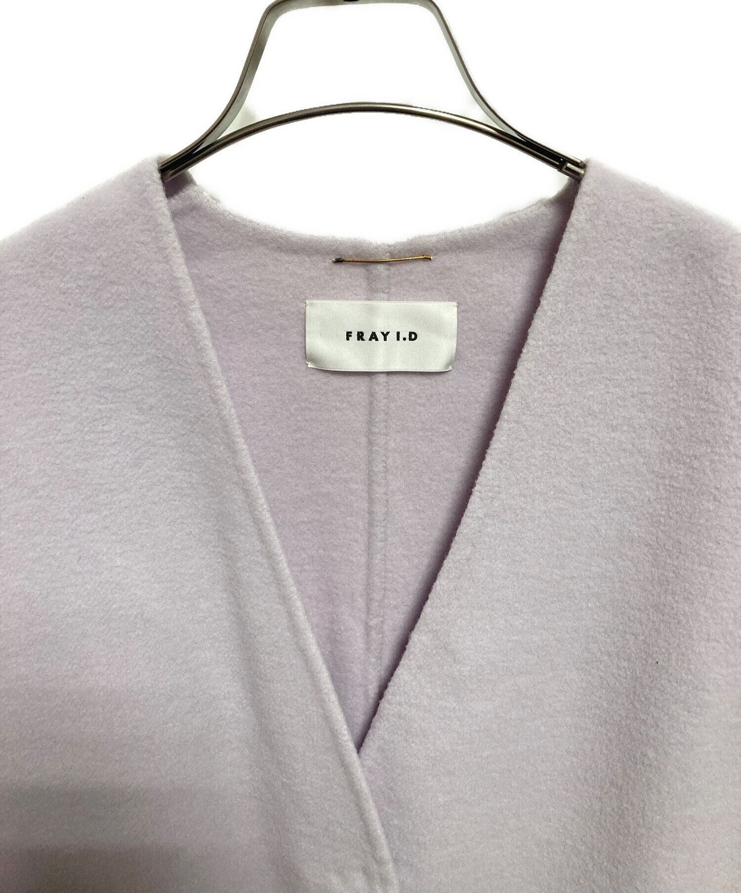 最終お値下げ中⭐︎【新品タグ付き】FRAY I.D ノーカラーリバーコート 中古・古着通販】FRAY ID (フレイ アイディー) ノーカラーリバーコート