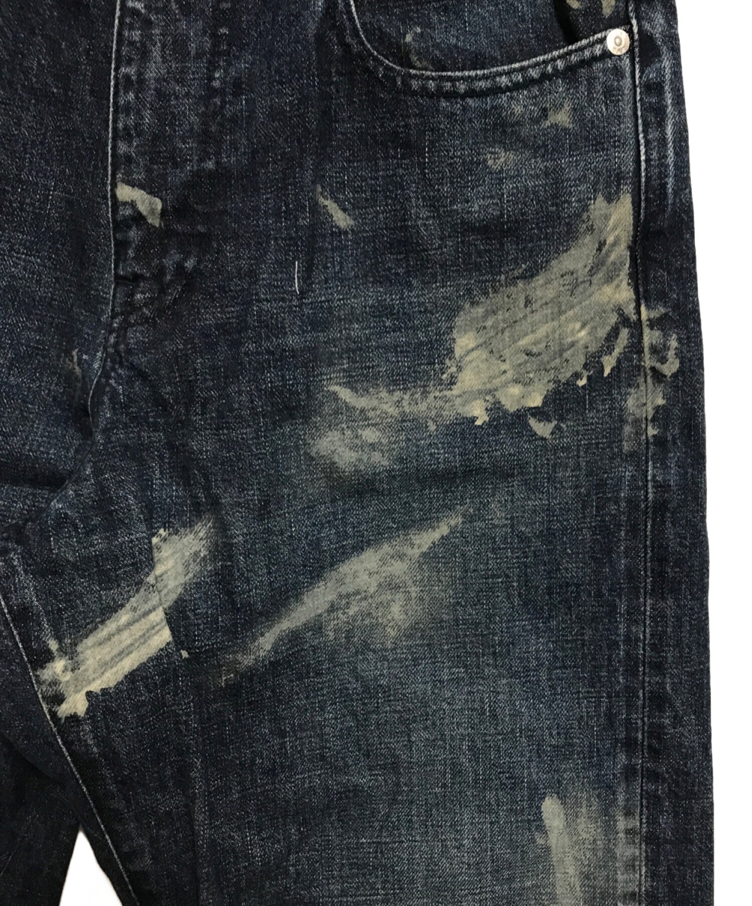 美品 RED EAR Paul smith デザインワイドデニムパンツ ブラック 中古・古着通販】Paul Smith RED EAR (ポールスミス レッド