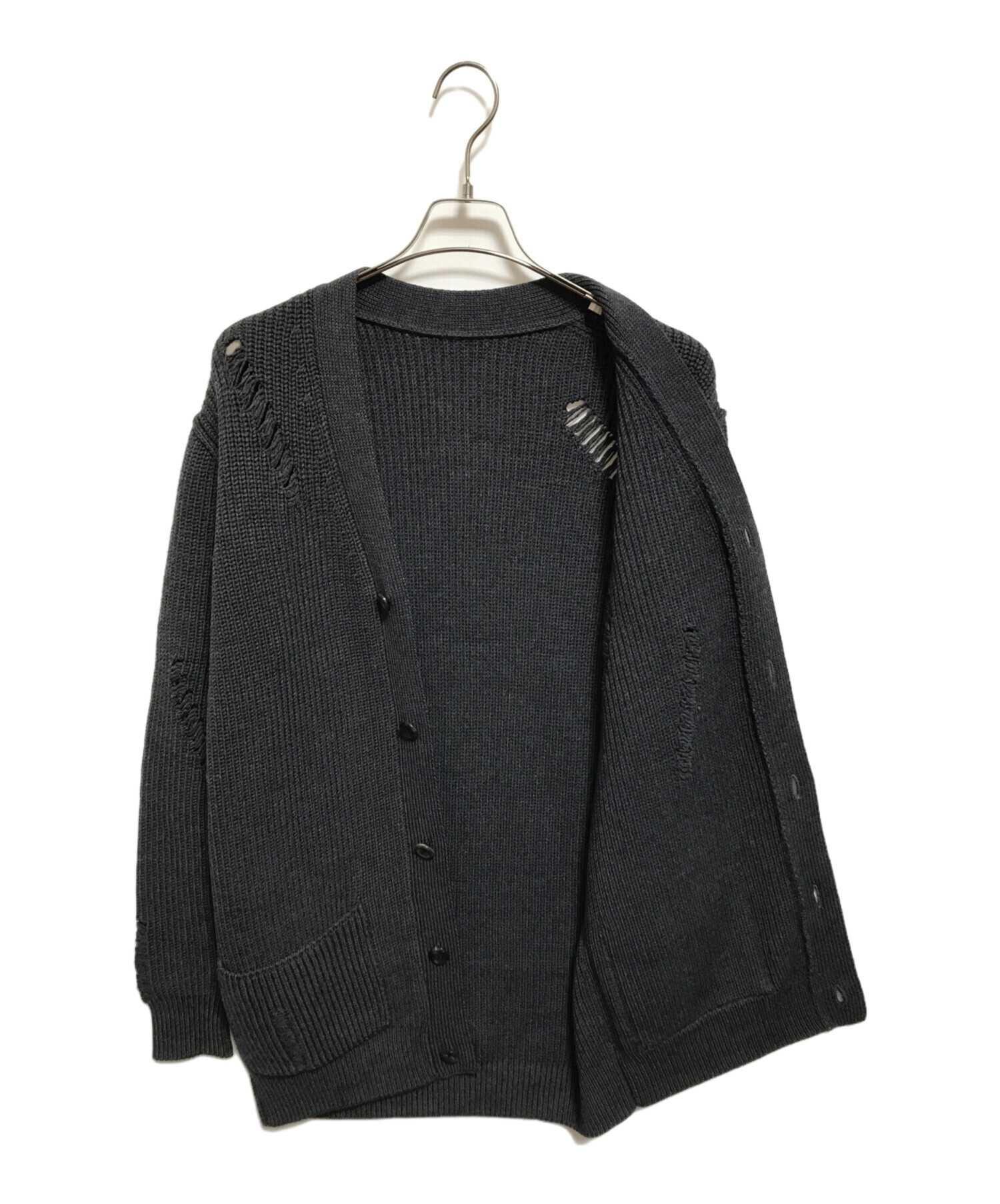 attachment CRASHニットロングカーディガン 中古・古着通販】ATTACHMENT (アタッチメント) CRASHニットロング