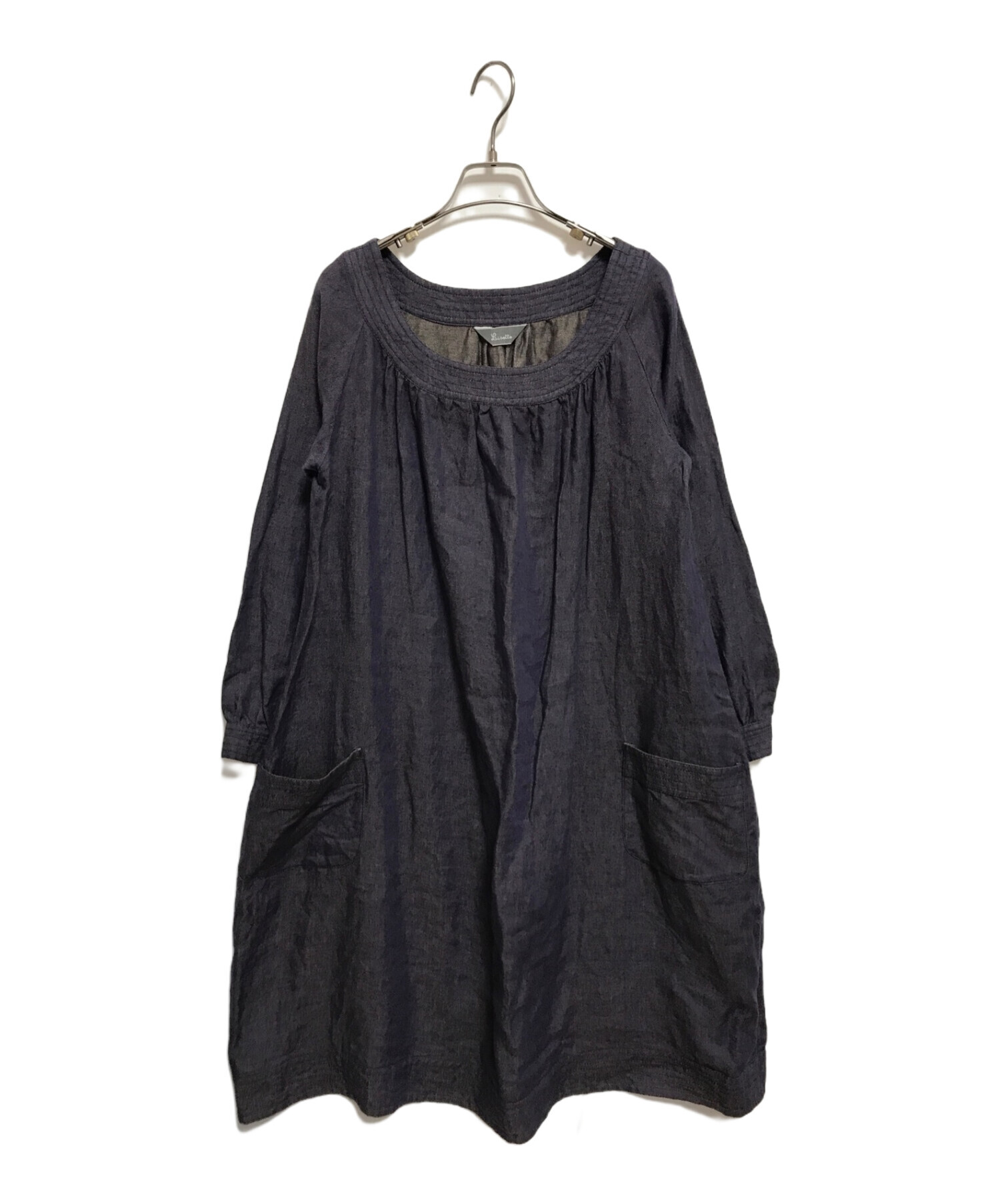 中古・古着通販】lisette (リゼッタ) リネン100% ワンピース パープル