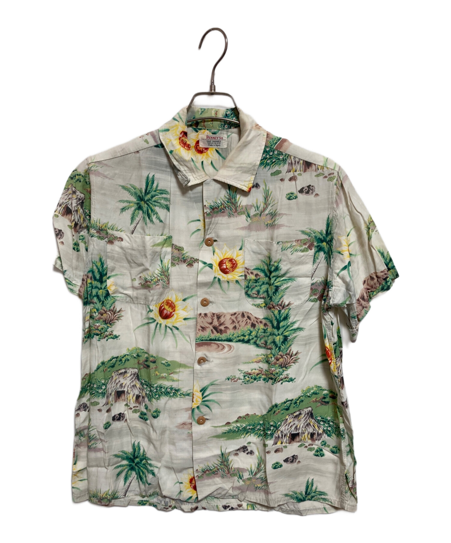 中古・古着通販】PENNEYS (ペニーズ) 50'Sアロハシャツ アイボリー
