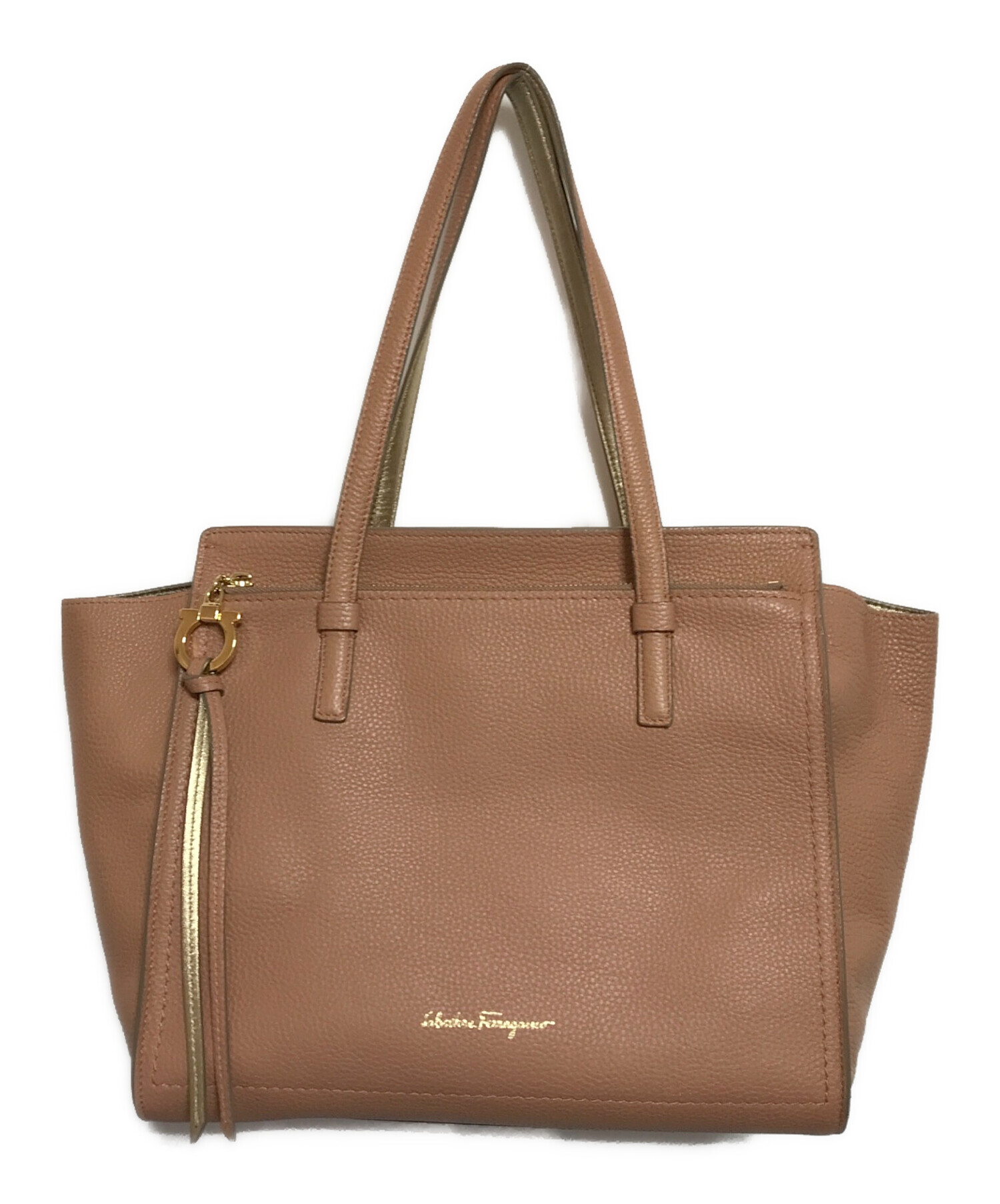 Salvatore Ferragamo エイミー ピンクベージュ バッグ 中古・古着通販】Salvatore Ferragamo (サルヴァトーレ フェラガモ